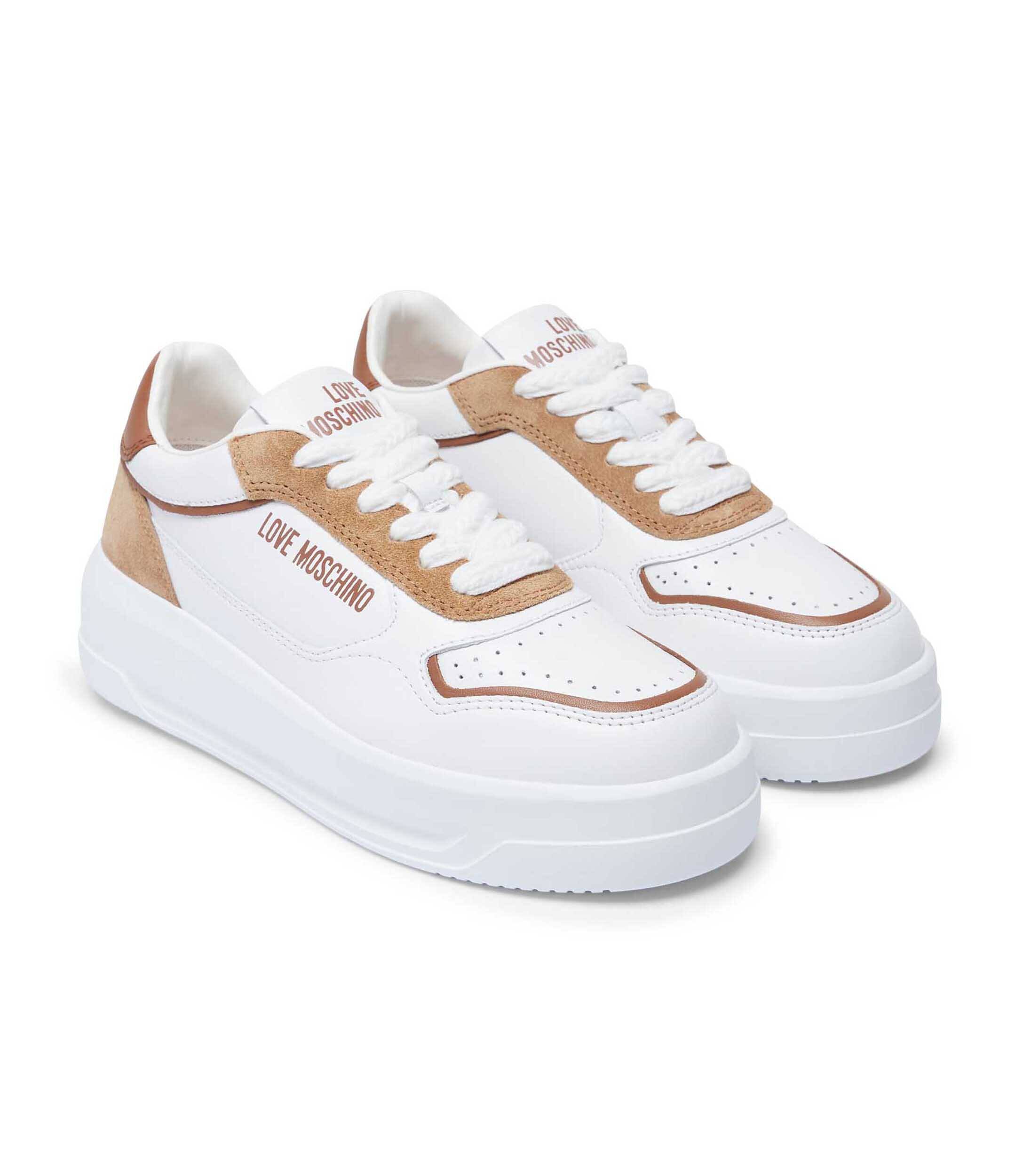 Love Moschino Teniși din piele | piele întoarsă