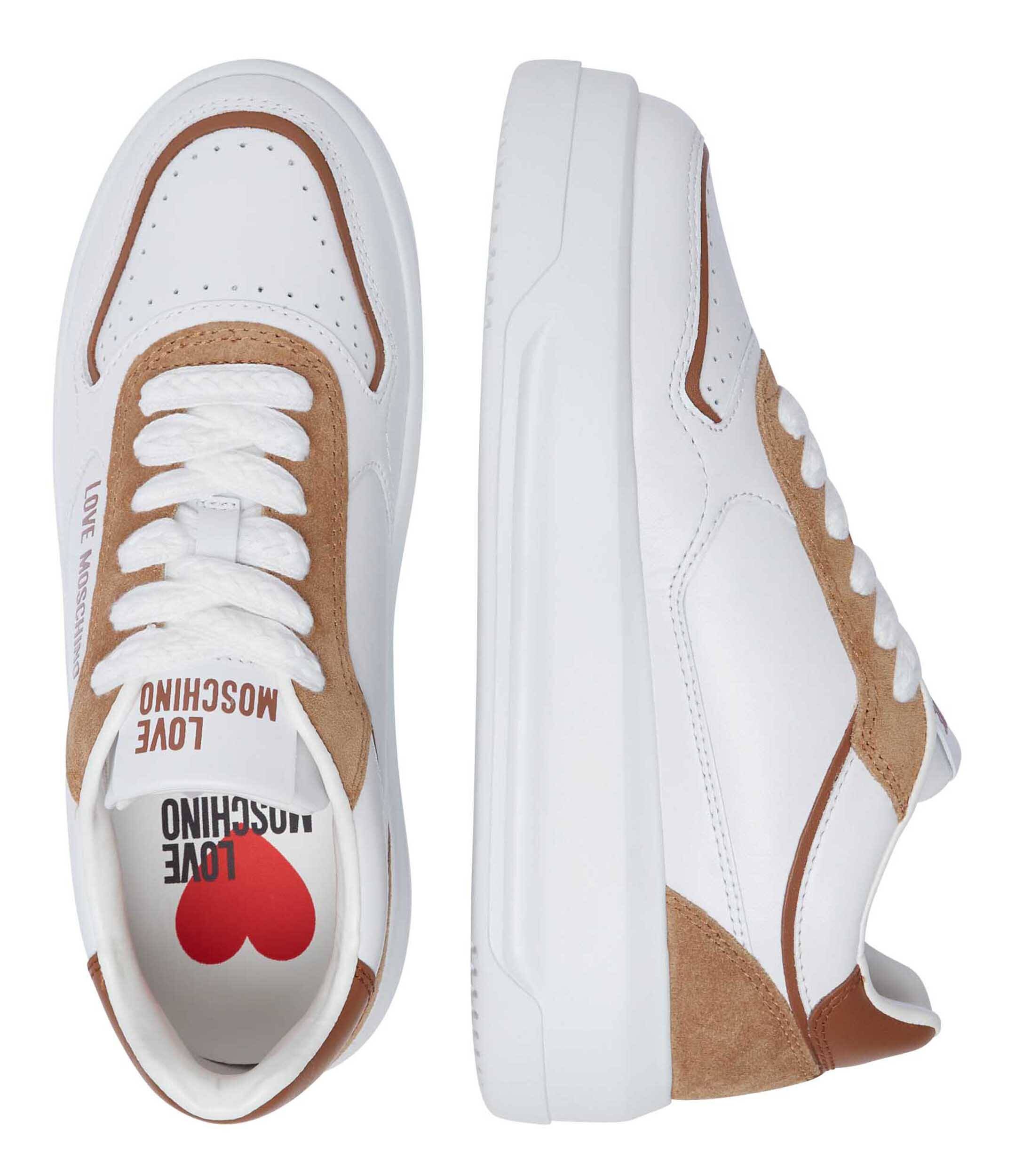 Love Moschino Teniși din piele | piele întoarsă