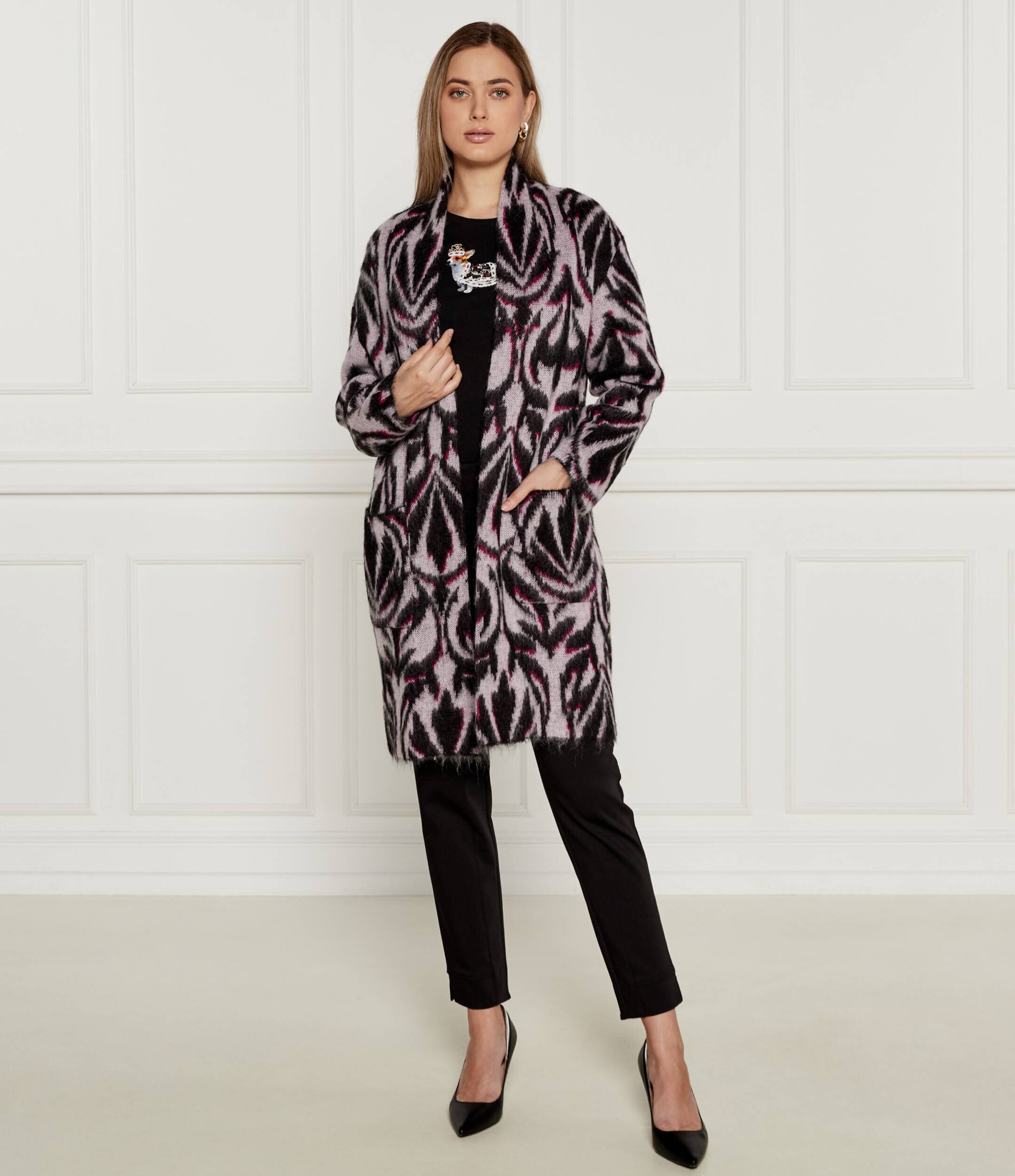 Marc Cain Cardigan | Loose fit cu adaos de lână