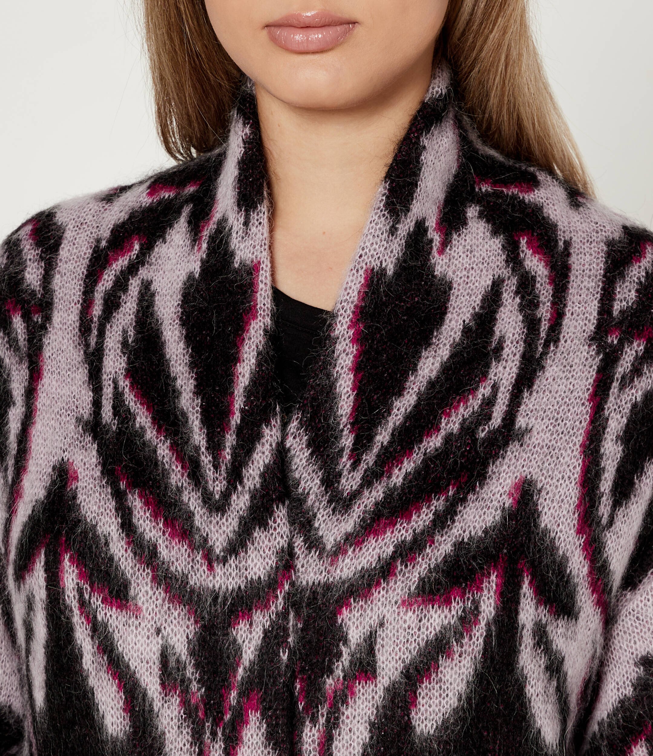 Marc Cain Cardigan | Loose fit cu adaos de lână