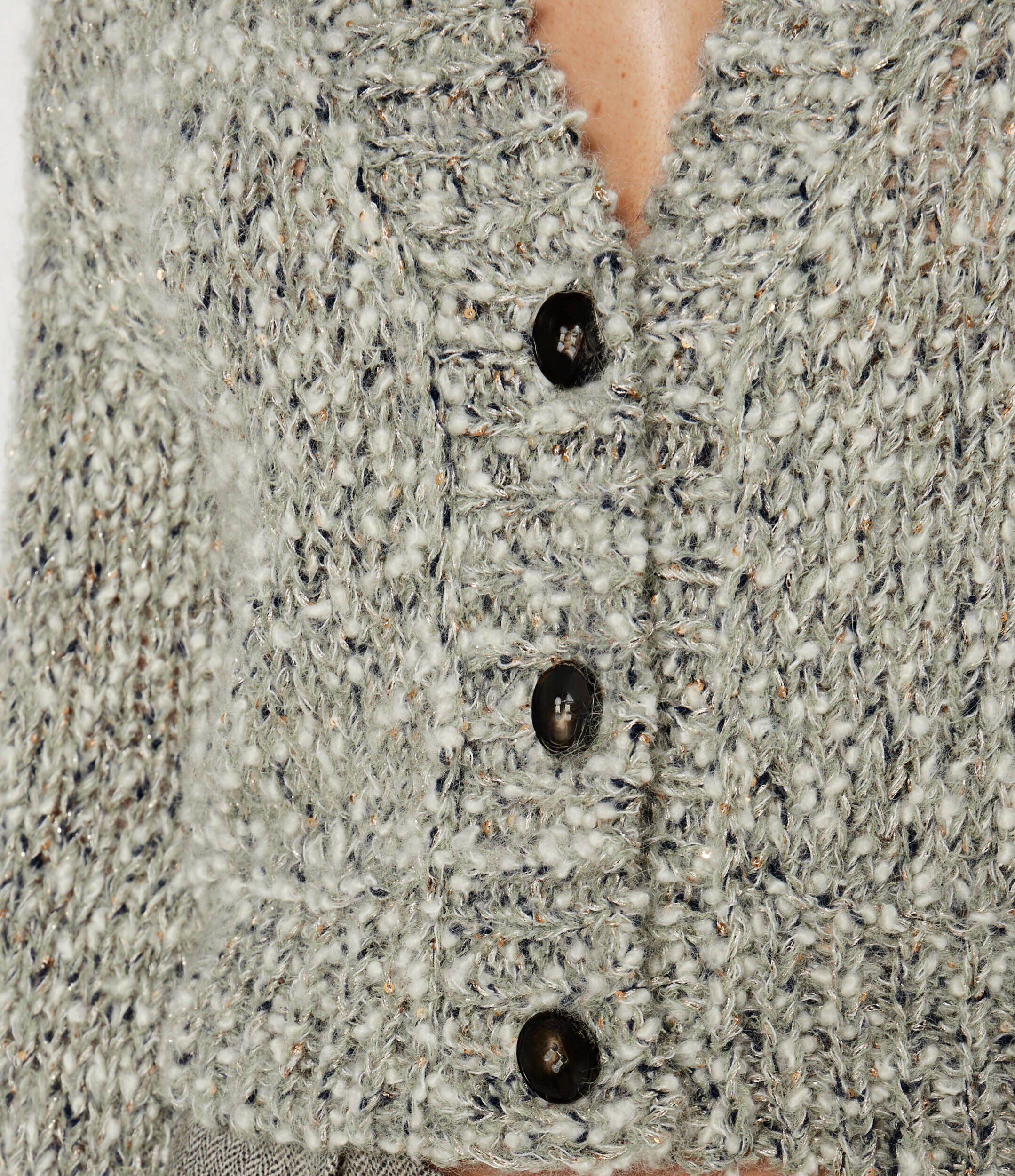 Marc Cain Cardigan | Relaxed fit cu adaos de lână
