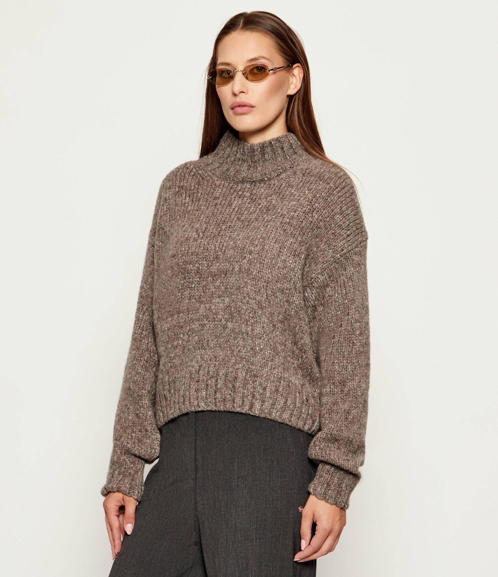 Marc Cain De lână guler înalt | Relaxed fit