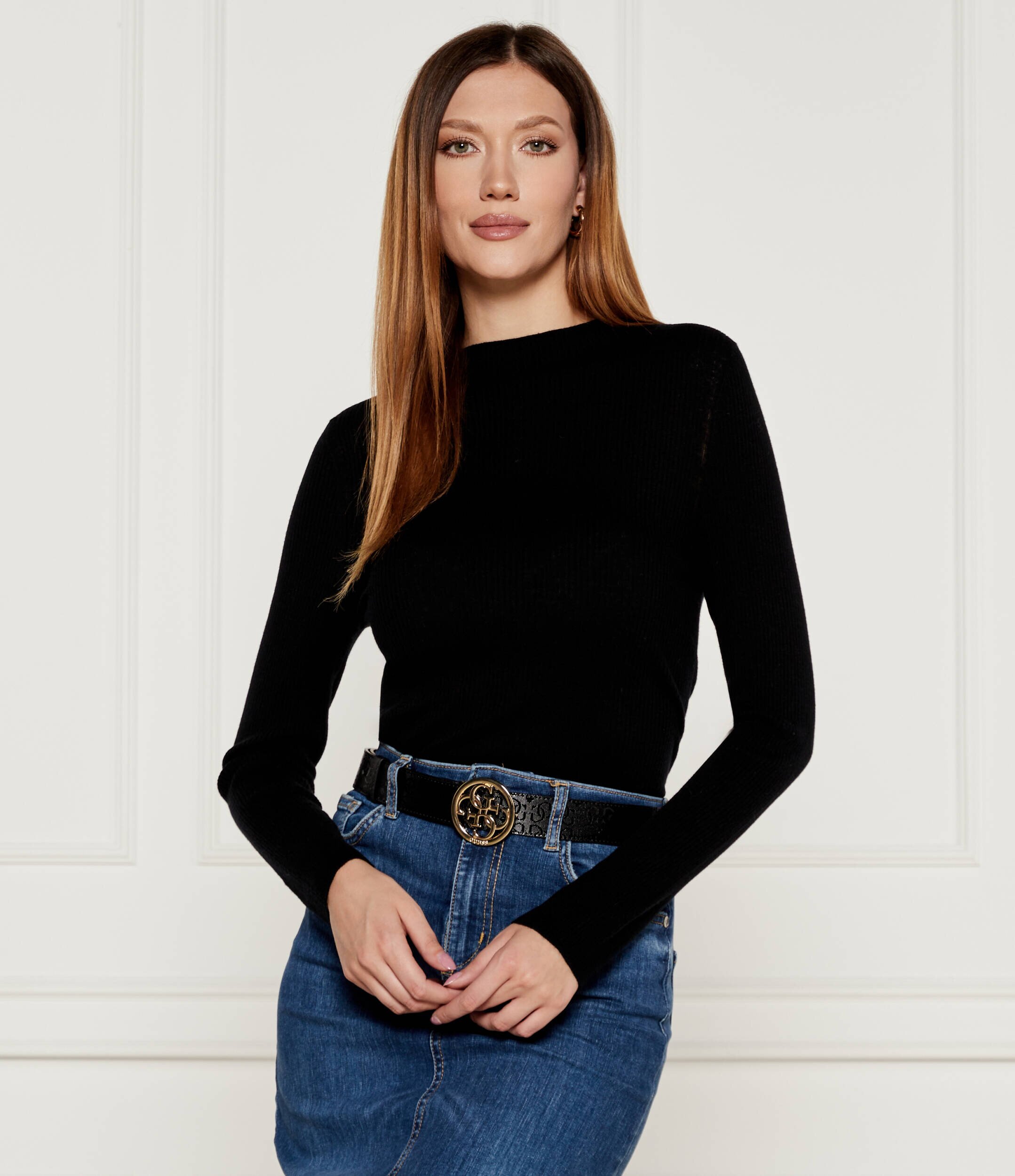 Marc Cain De lână pulover | Slim Fit cu adaos de cașmir