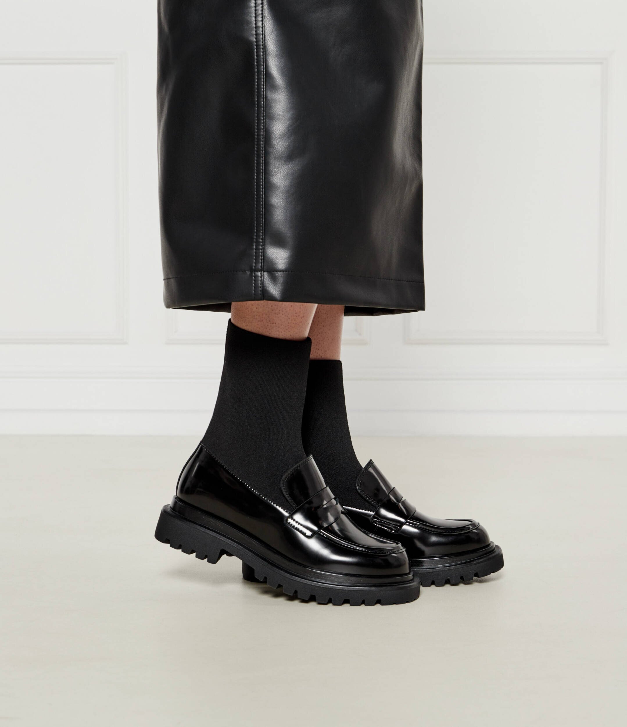 Marc Cain De piele pantofi loafer