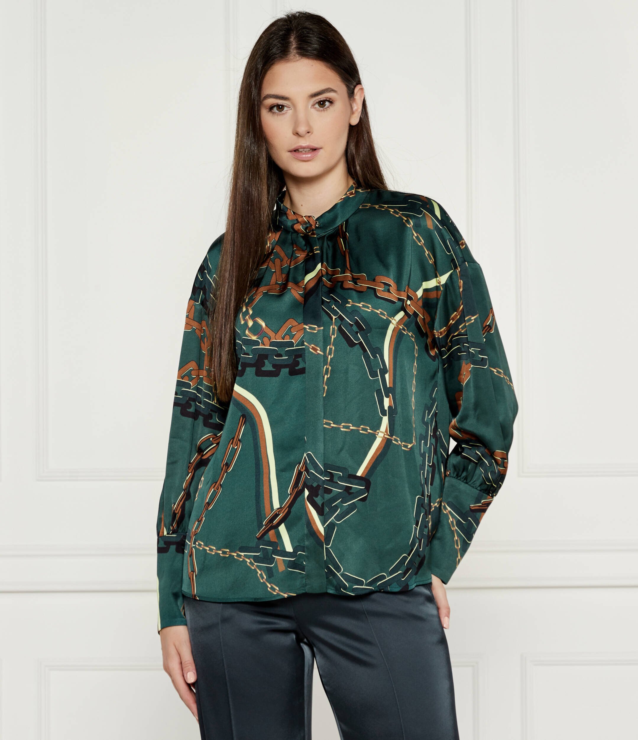 Marc Cain De satin cămașă | Regular Fit