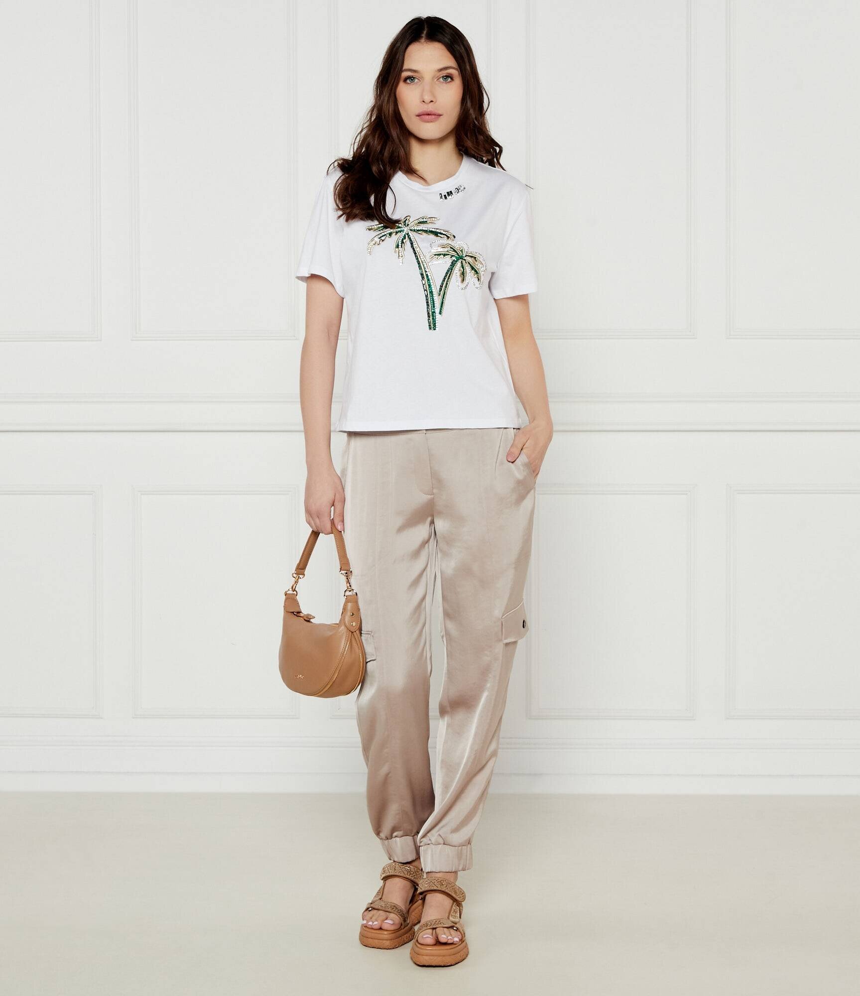 Marc Cain De satin pantaloni cargo Ridder | Relaxed fit