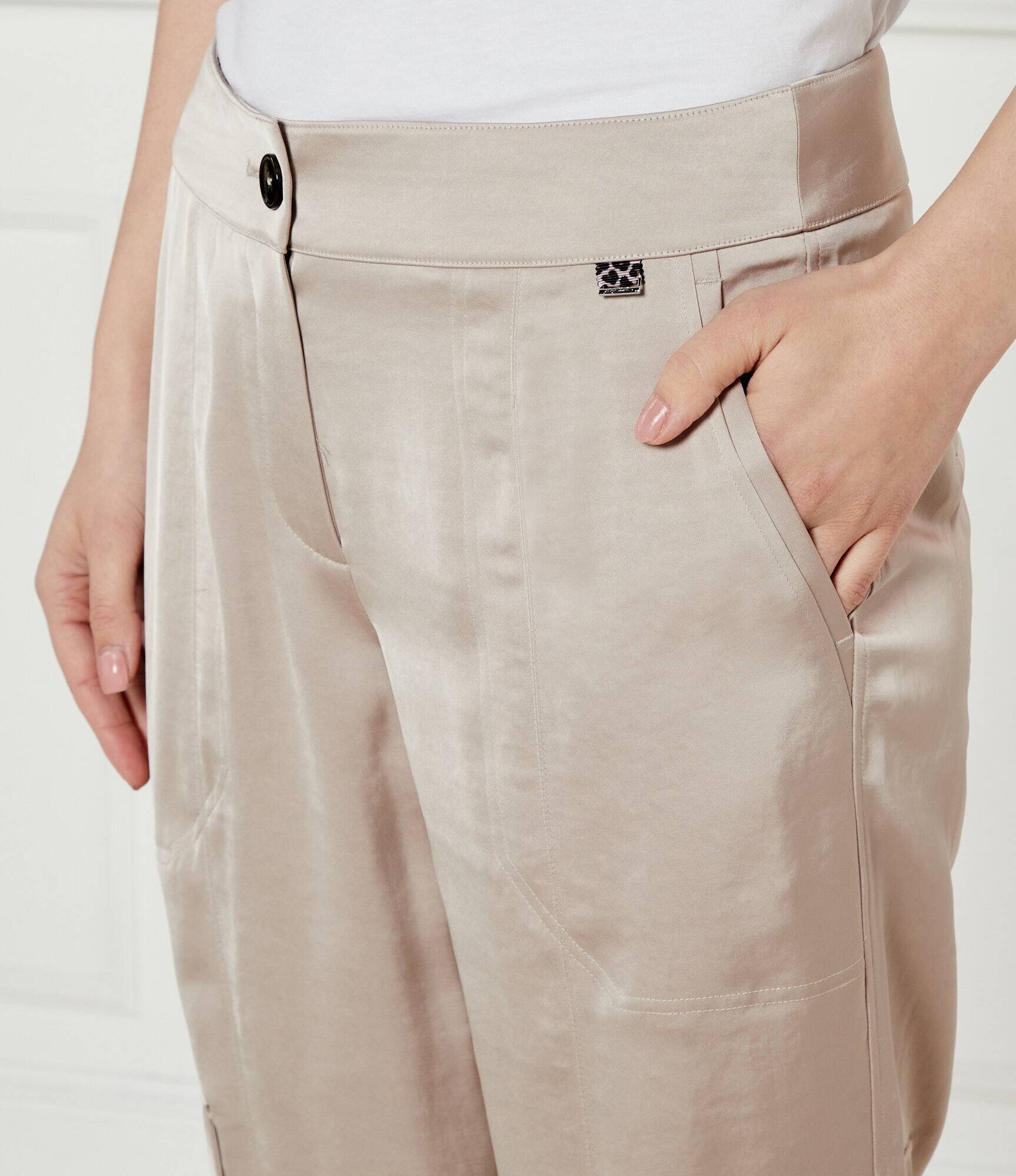 Marc Cain De satin pantaloni cargo Ridder | Relaxed fit