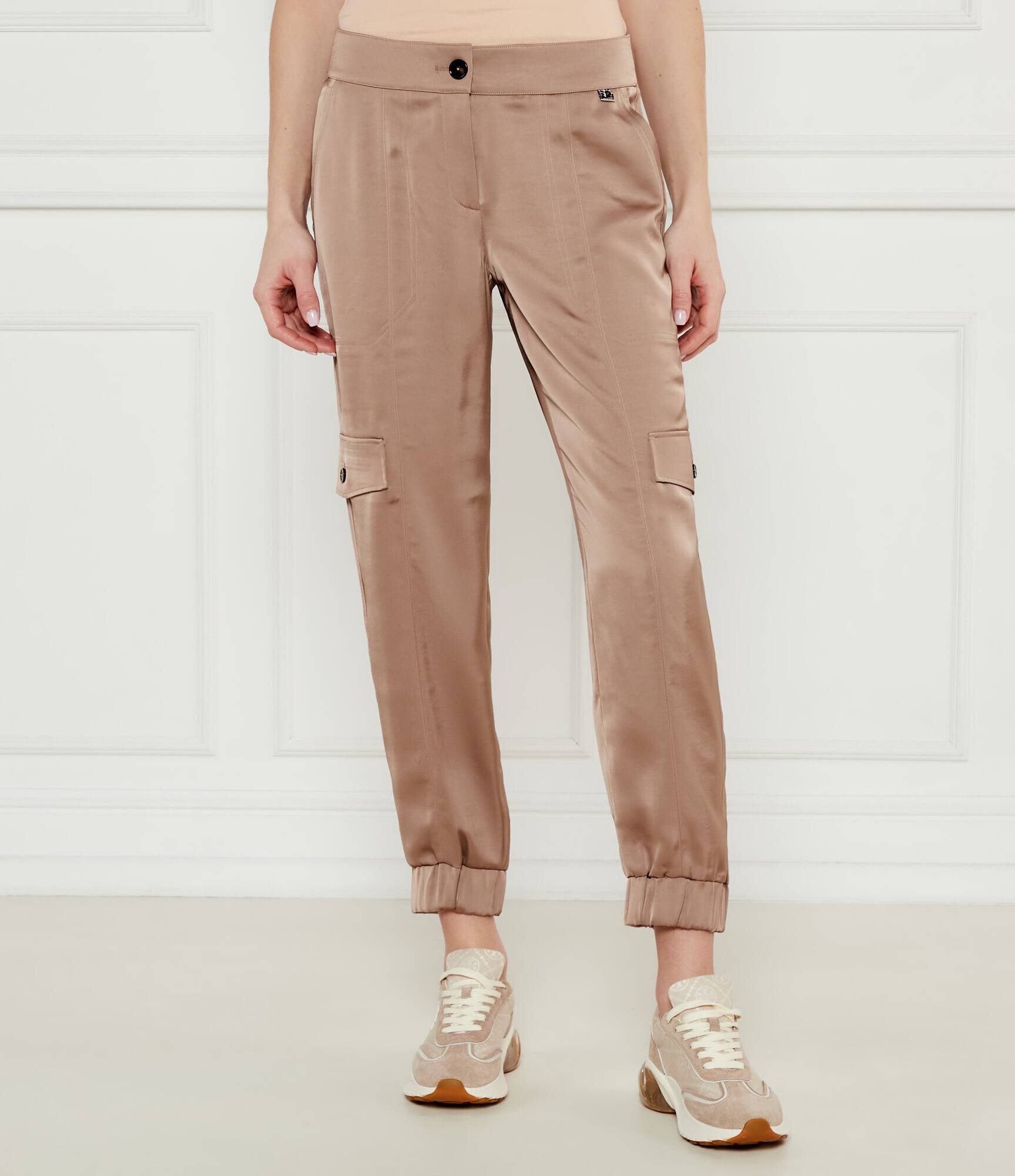 Marc Cain De satin pantaloni cargo Ridder | Relaxed fit