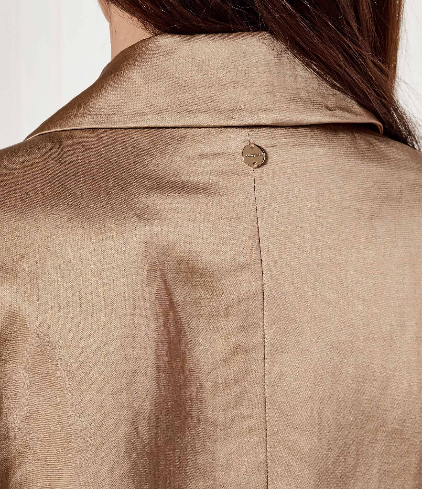 Marc Cain De satin sacou | Slim Fit | cu adaos de in