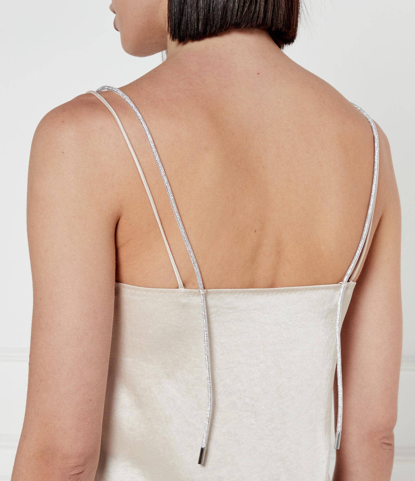 Marc Cain De satin top | Regular Fit