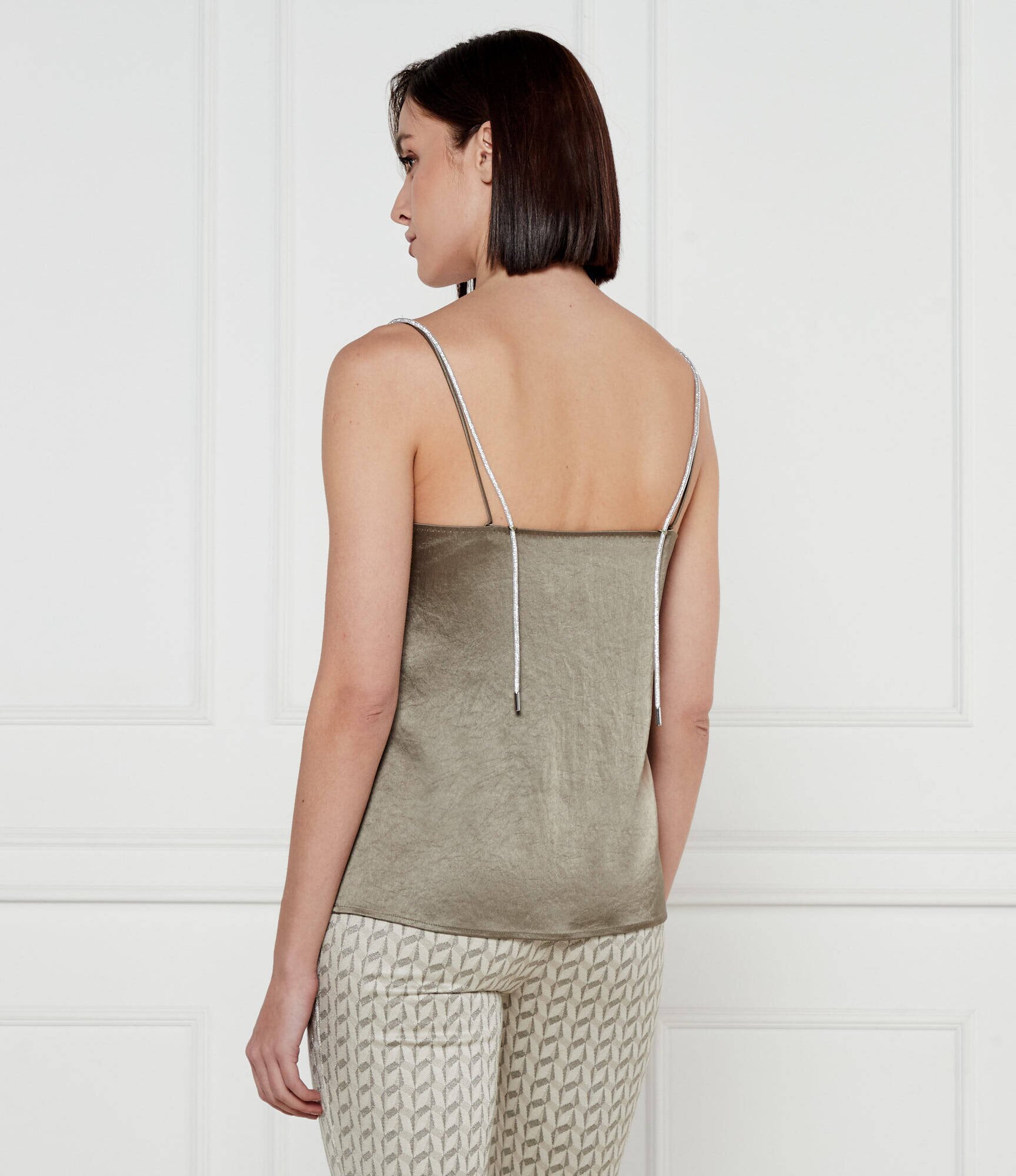 Marc Cain De satin top | Regular Fit