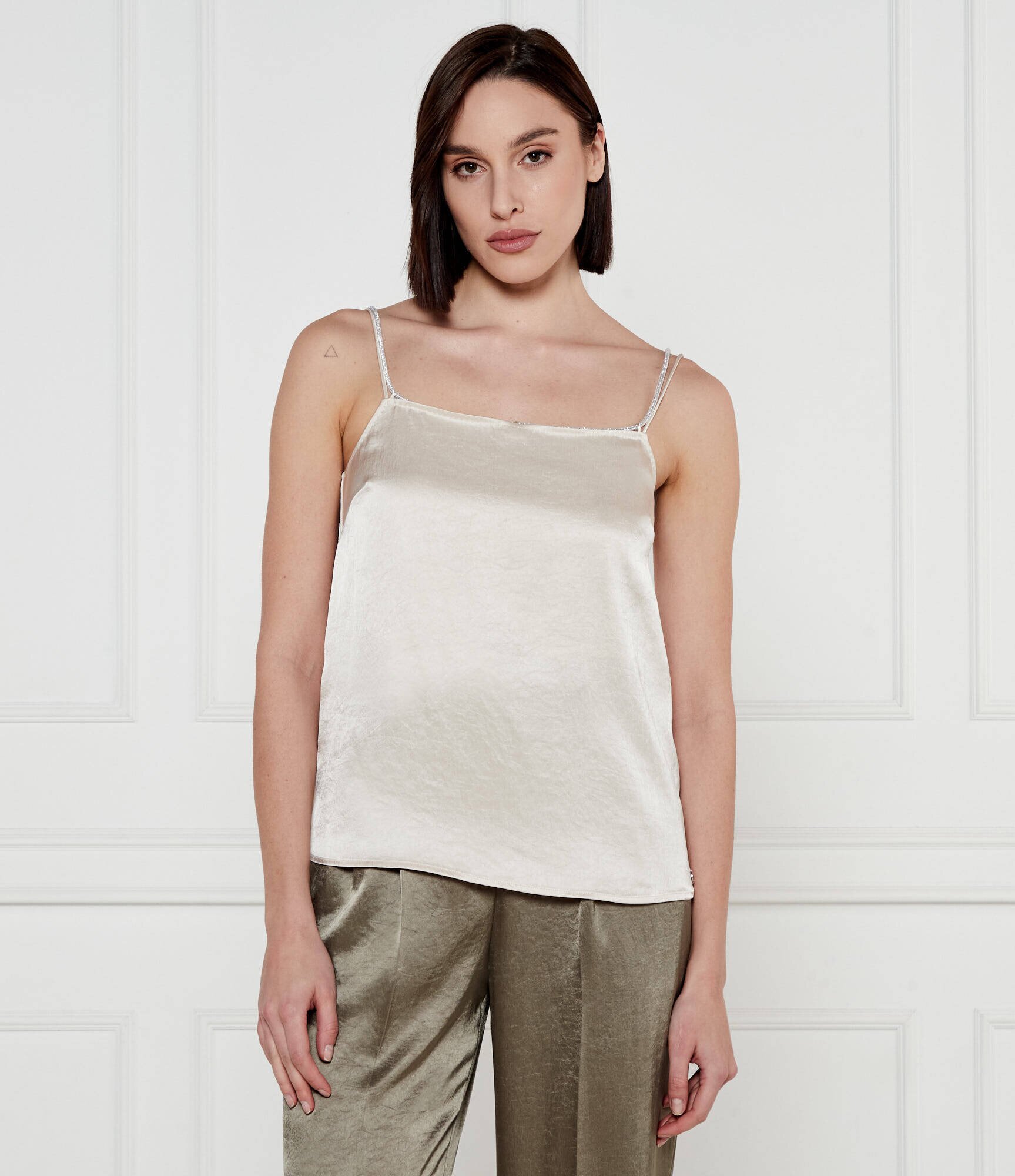 Marc Cain De satin top | Regular Fit