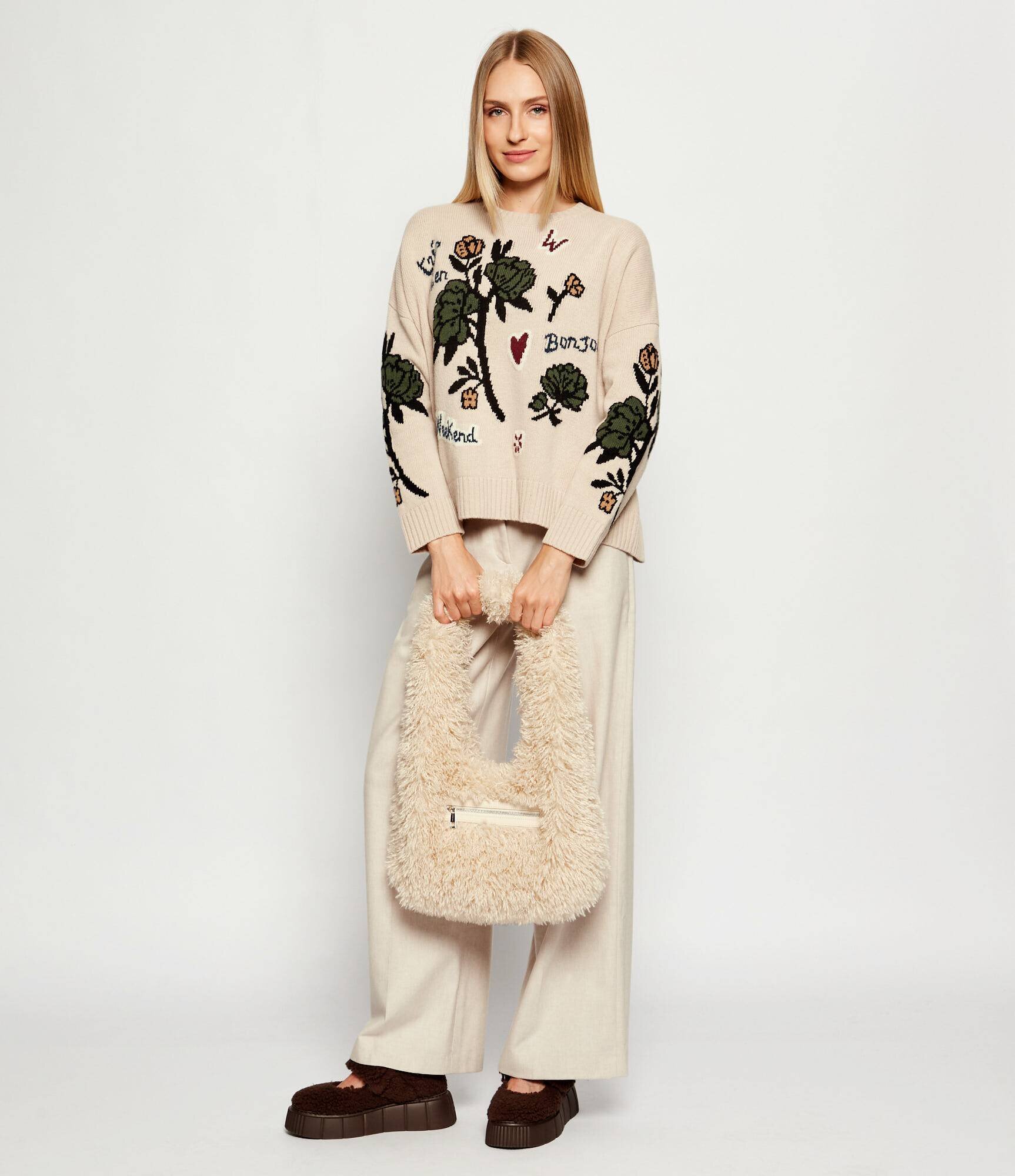 Marc Cain Geantă pe umăr | shearling