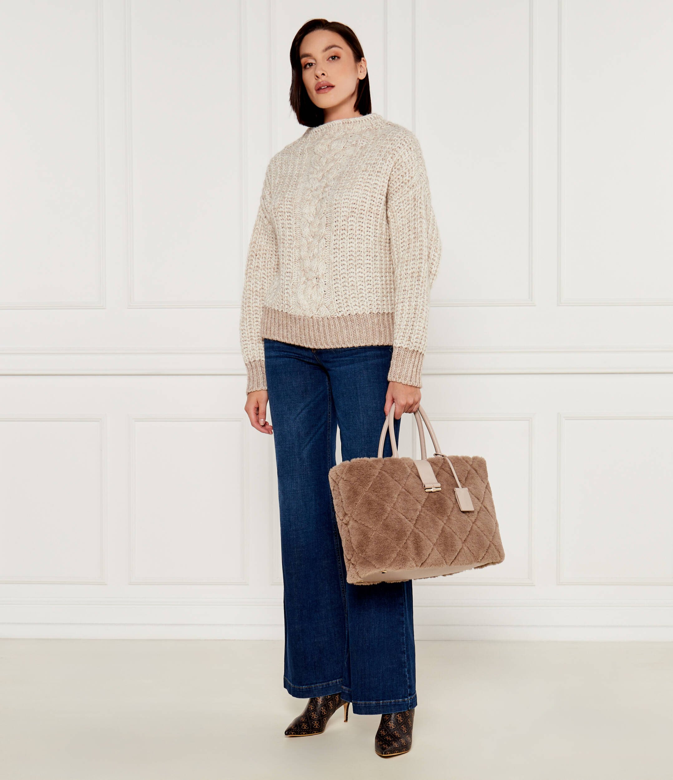 Marc Cain Geantă shopper | shearling