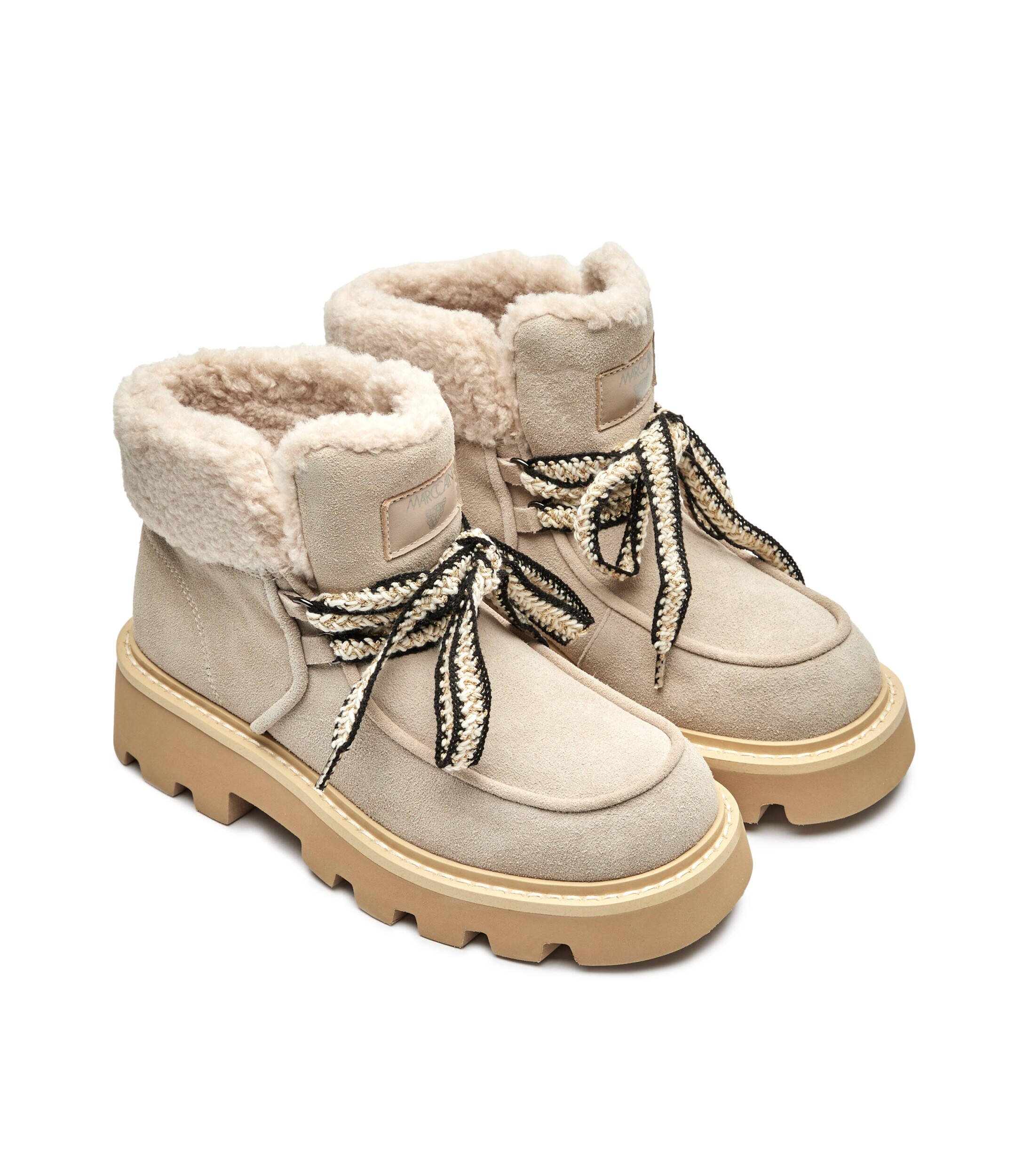Marc Cain Insulete | shearling | piele întoarsă