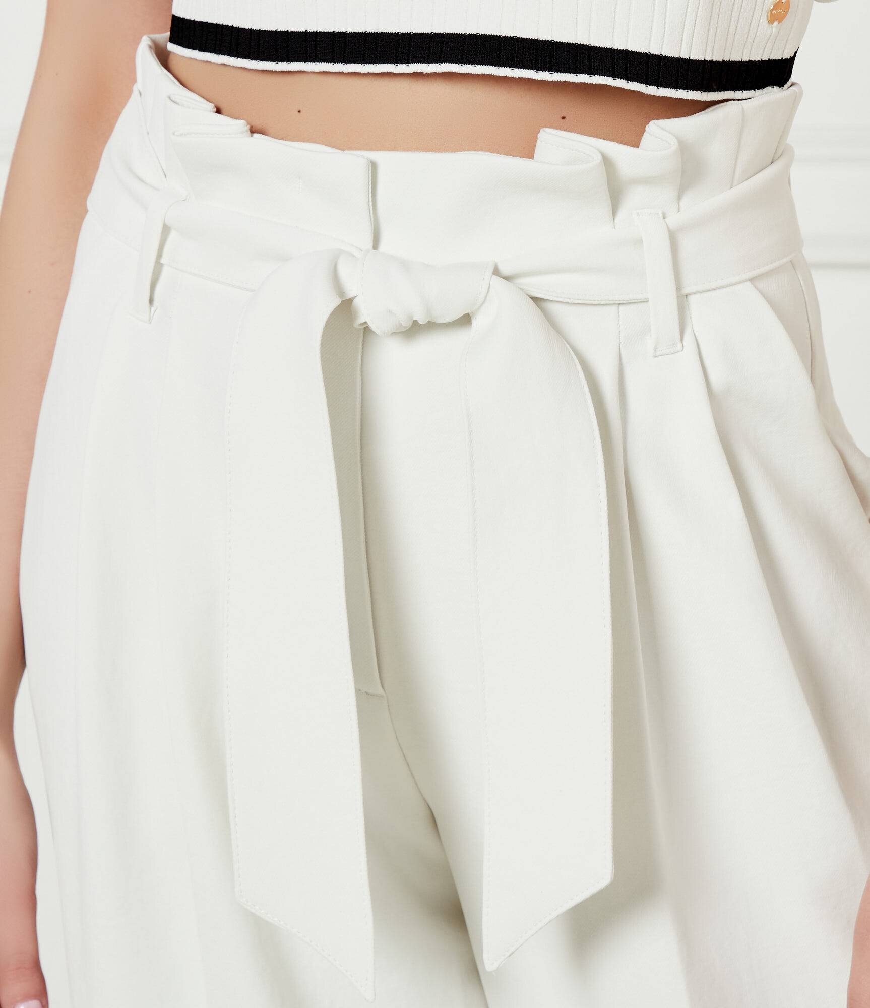 Marc Cain Pantaloni cu cordon WICHITA | flare fit