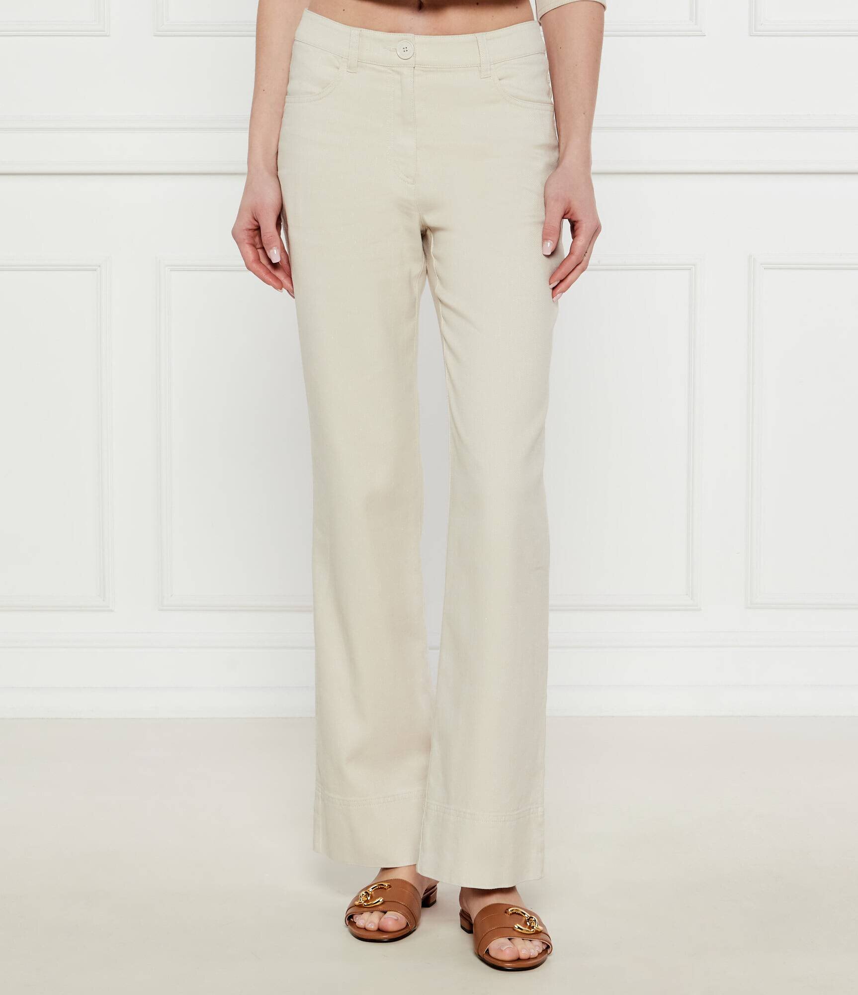Marc Cain Pantaloni | flare fit | cu adaos de in