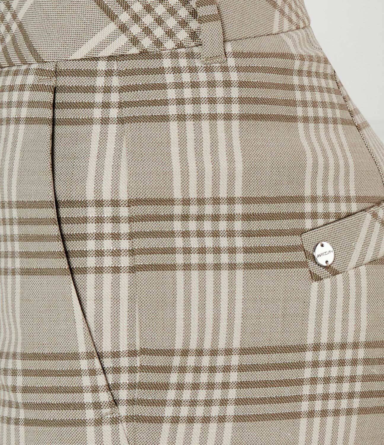 Marc Cain Pantaloni | flare fit cu adaos de lână