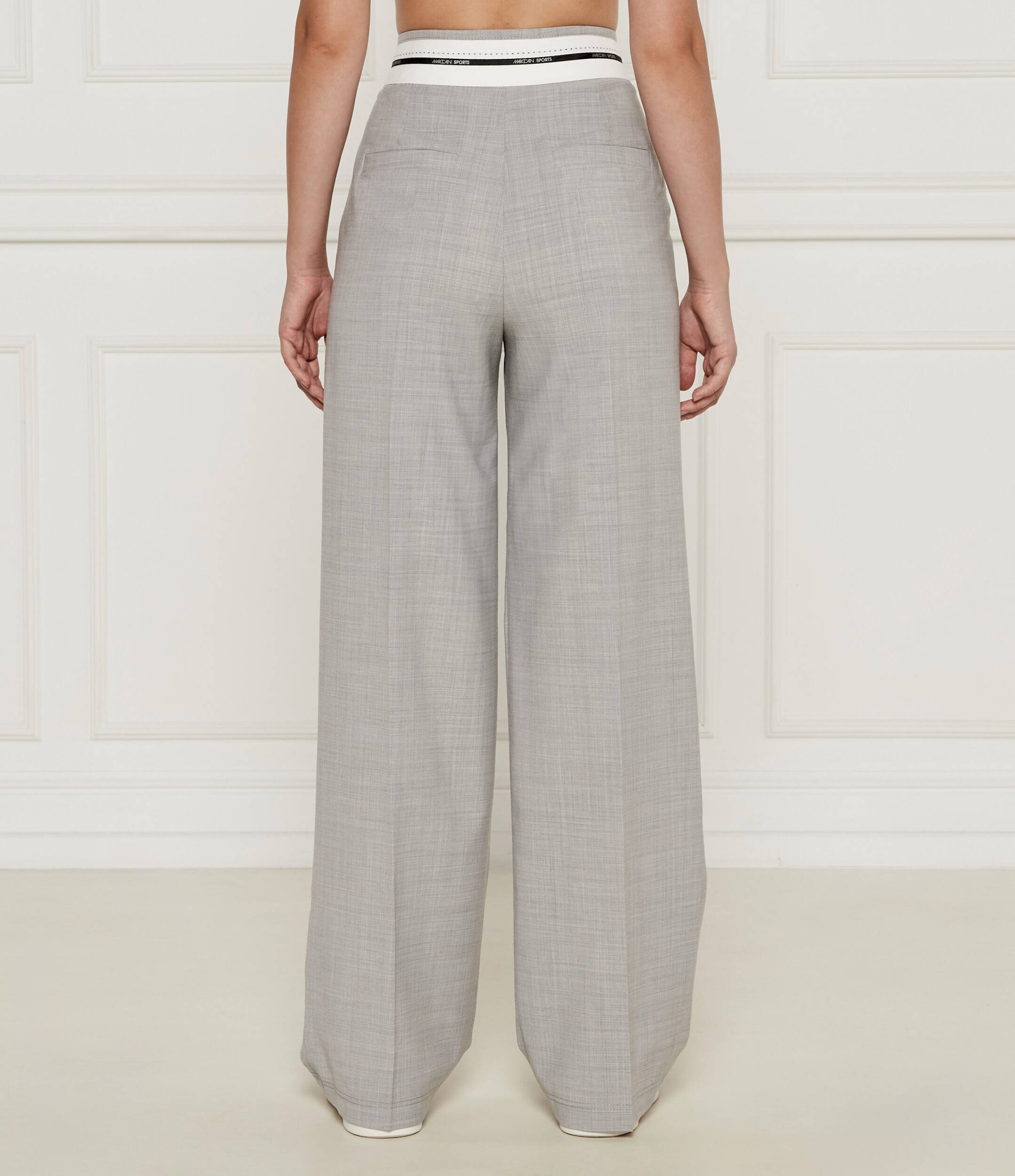 Marc Cain Pantaloni | flare fit cu adaos de lână