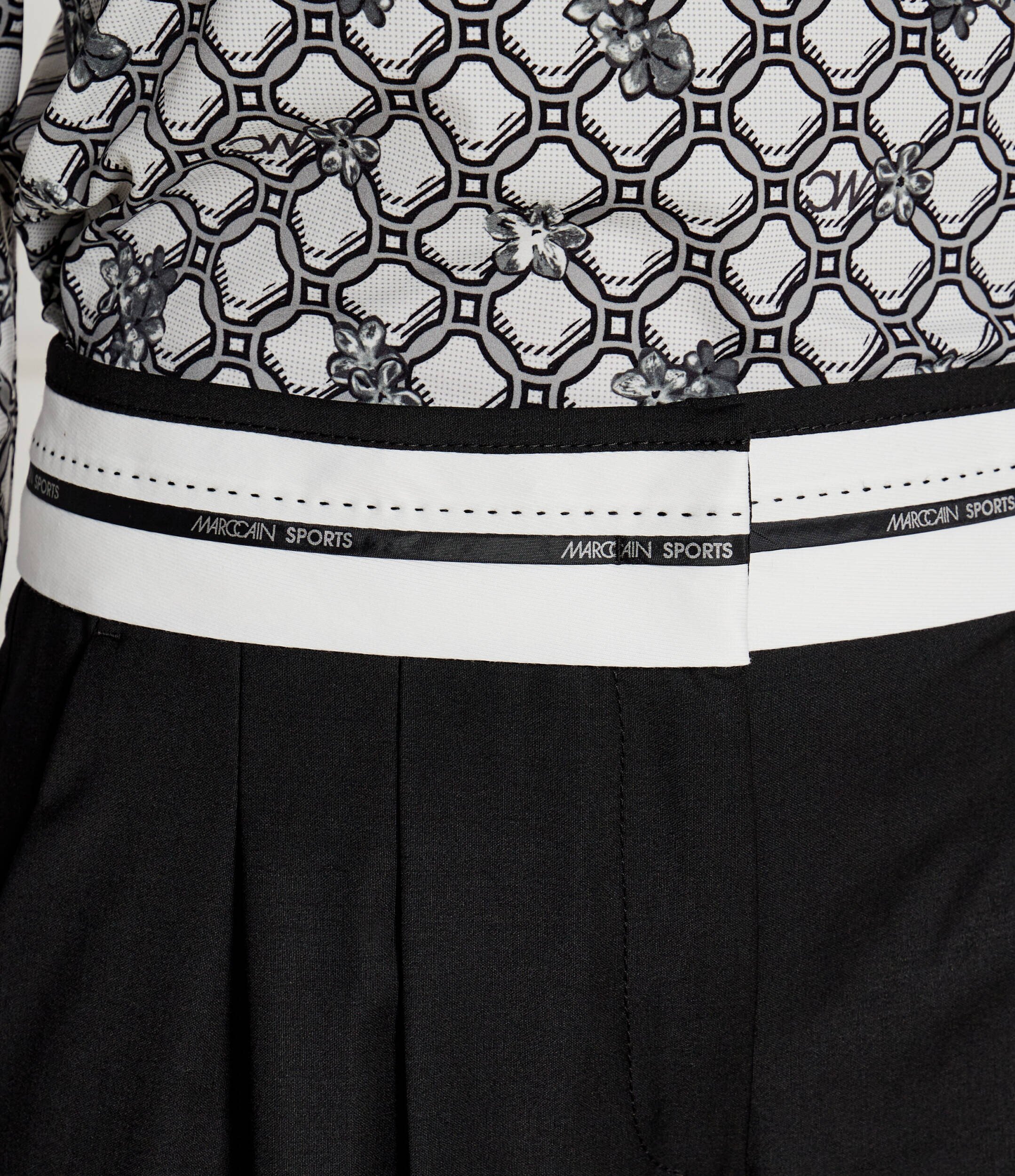 Marc Cain Pantaloni | flare fit cu adaos de lână