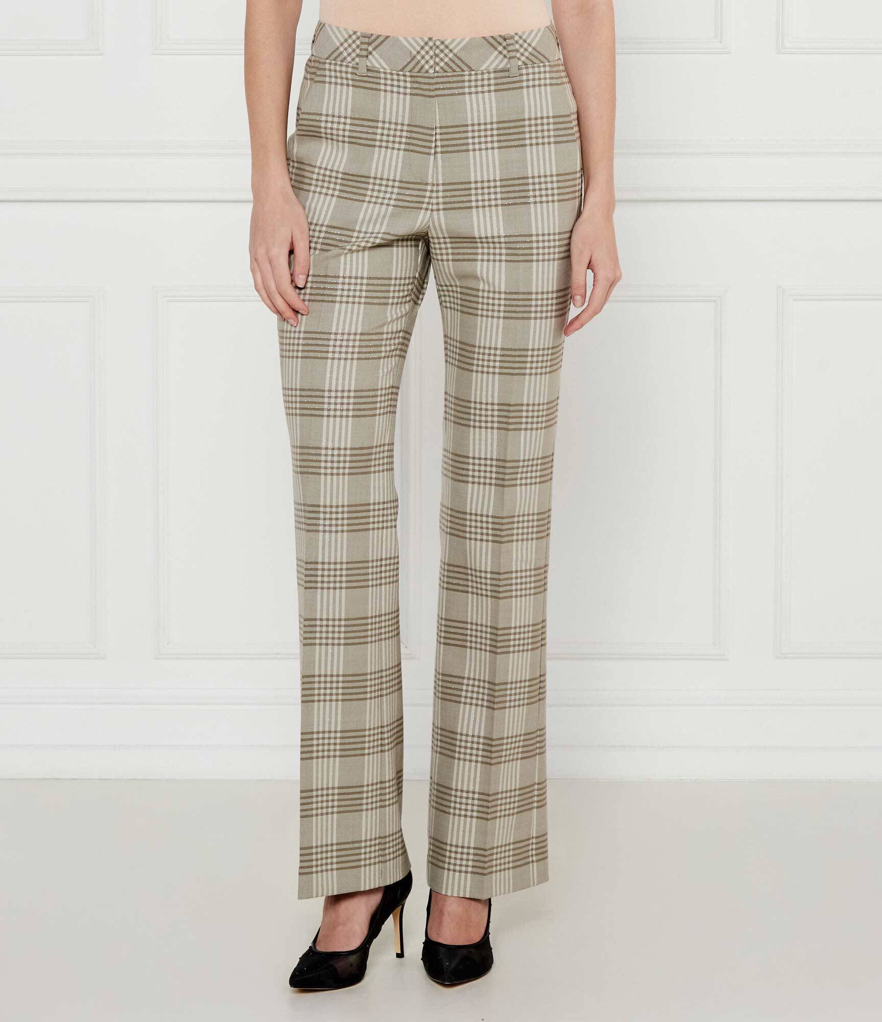 Marc Cain Pantaloni | flare fit cu adaos de lână