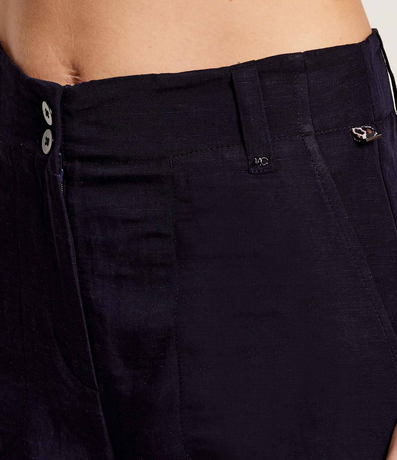 Marc Cain Pantaloni | Loose fit | cu adaos de in