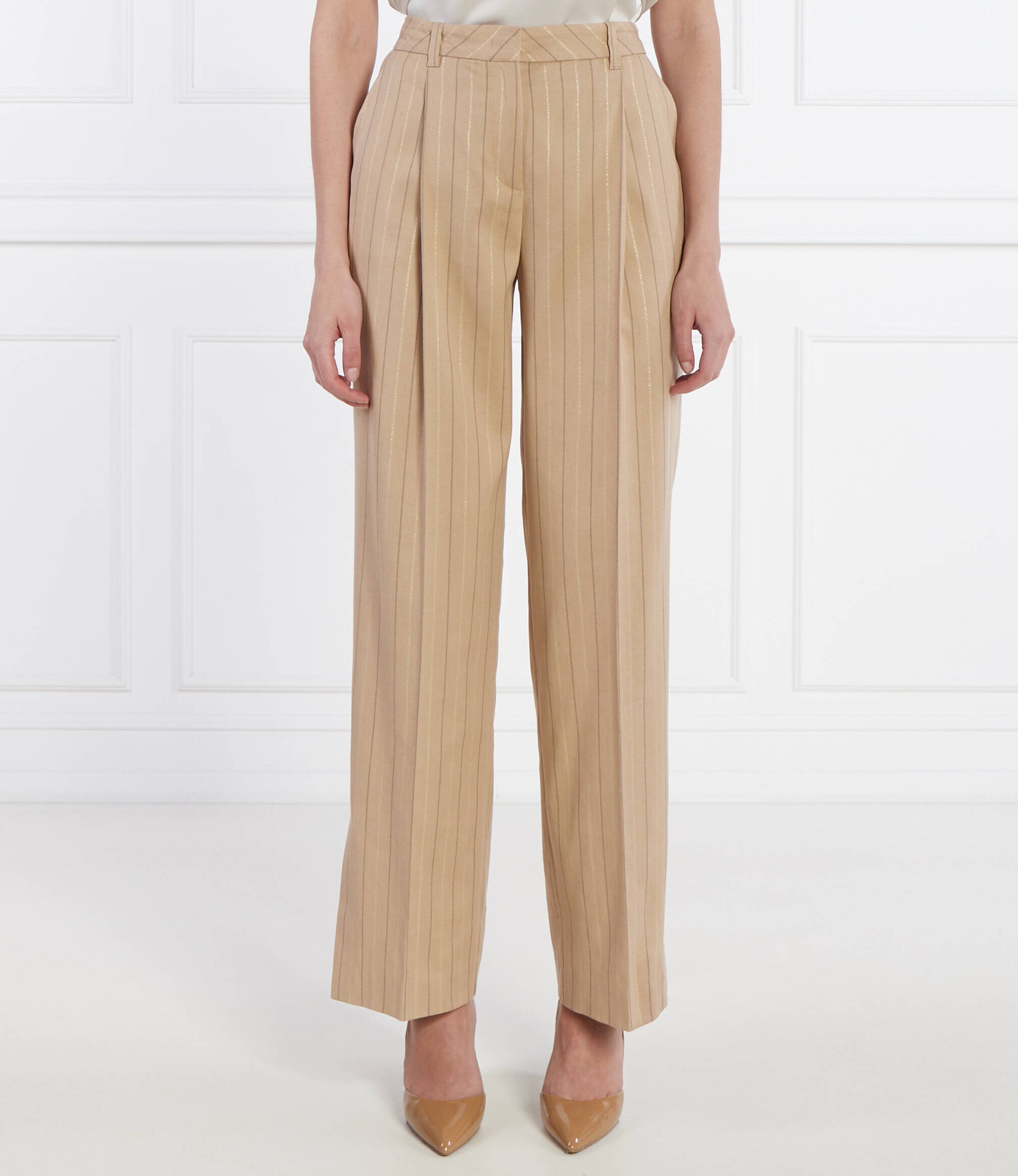 Marc Cain Pantaloni | Loose fit | cu adaos de in