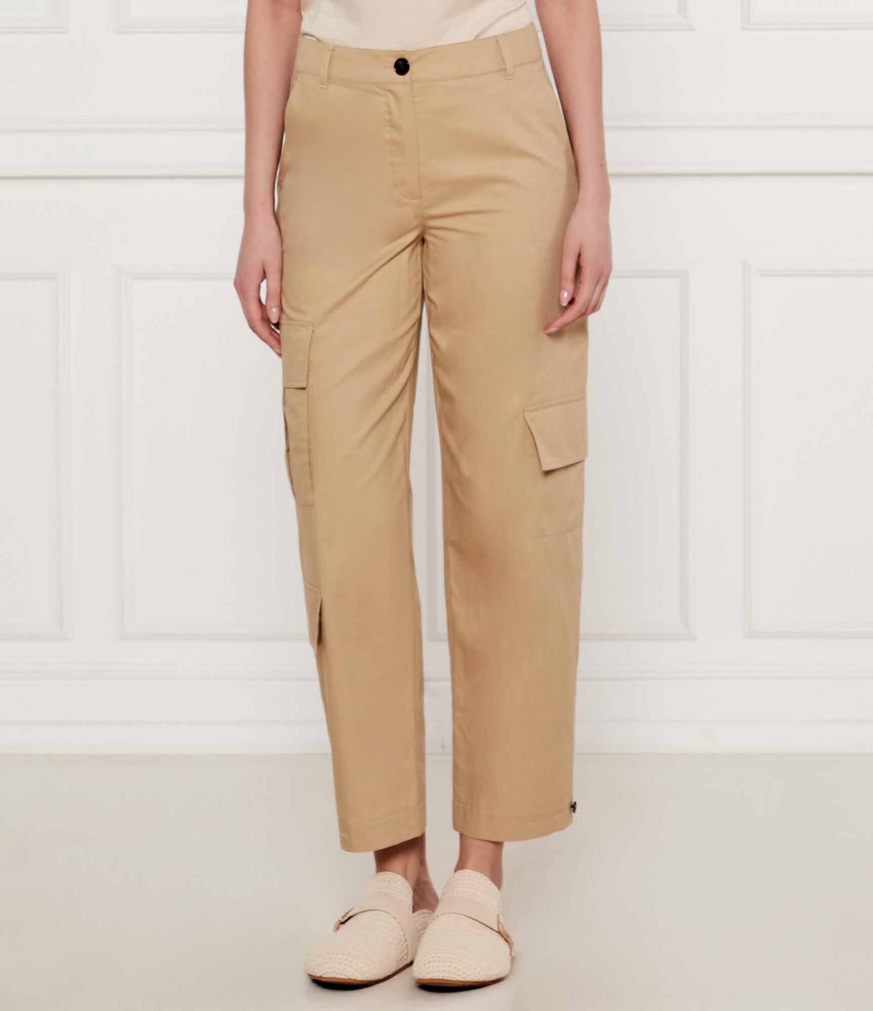 Marc Cain Pantaloni RENTON | Relaxed fit cu adaos de mătase