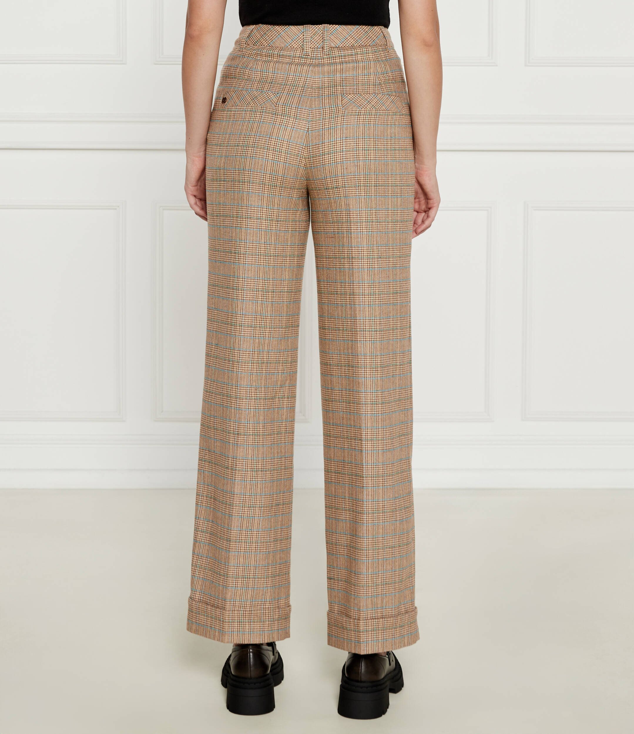 Marc Cain Pantaloni Wukari| flare fit cu adaos de lână