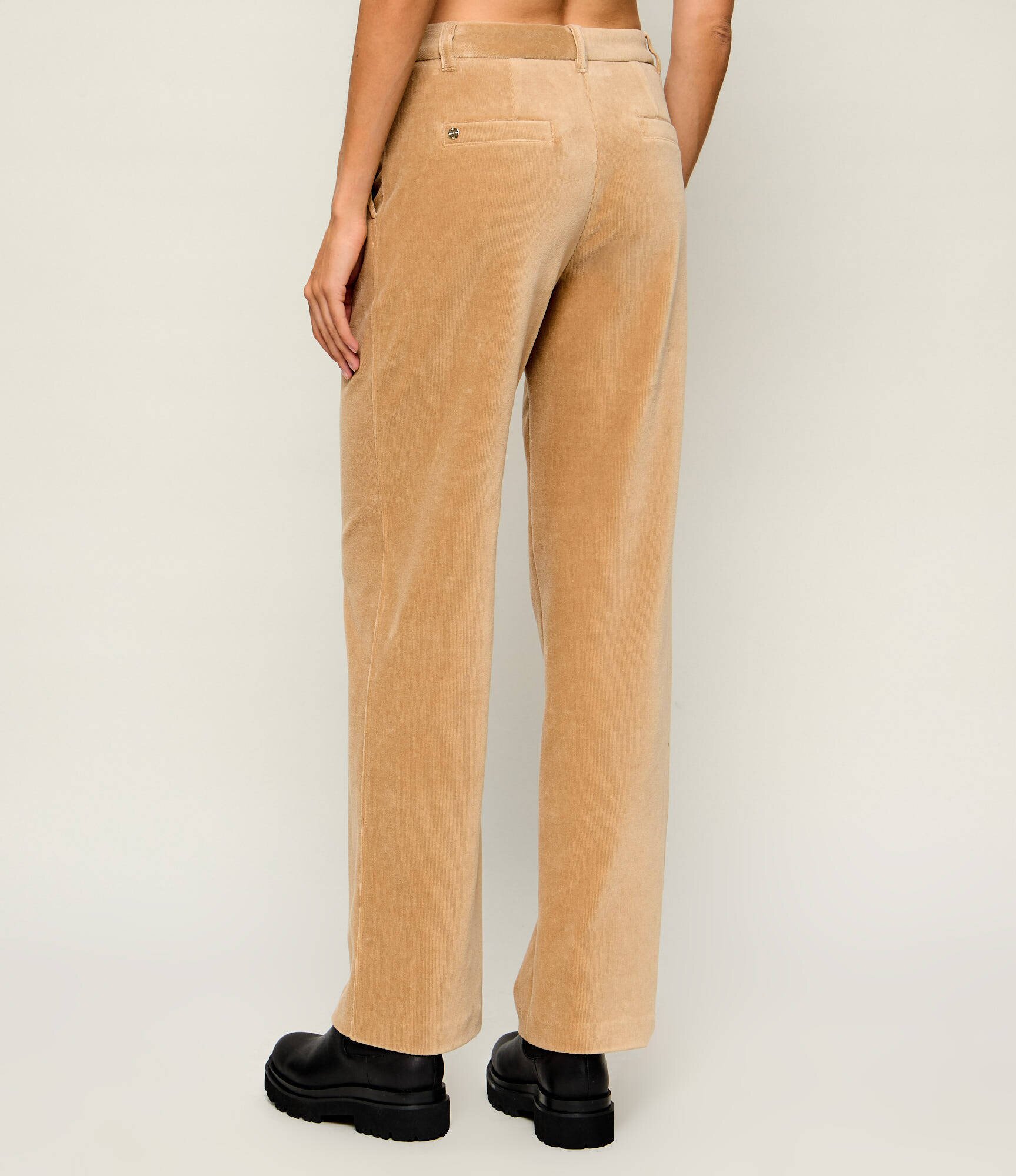 Marc Cain Pantaloni Wukari | Relaxed fit | catifea reiată