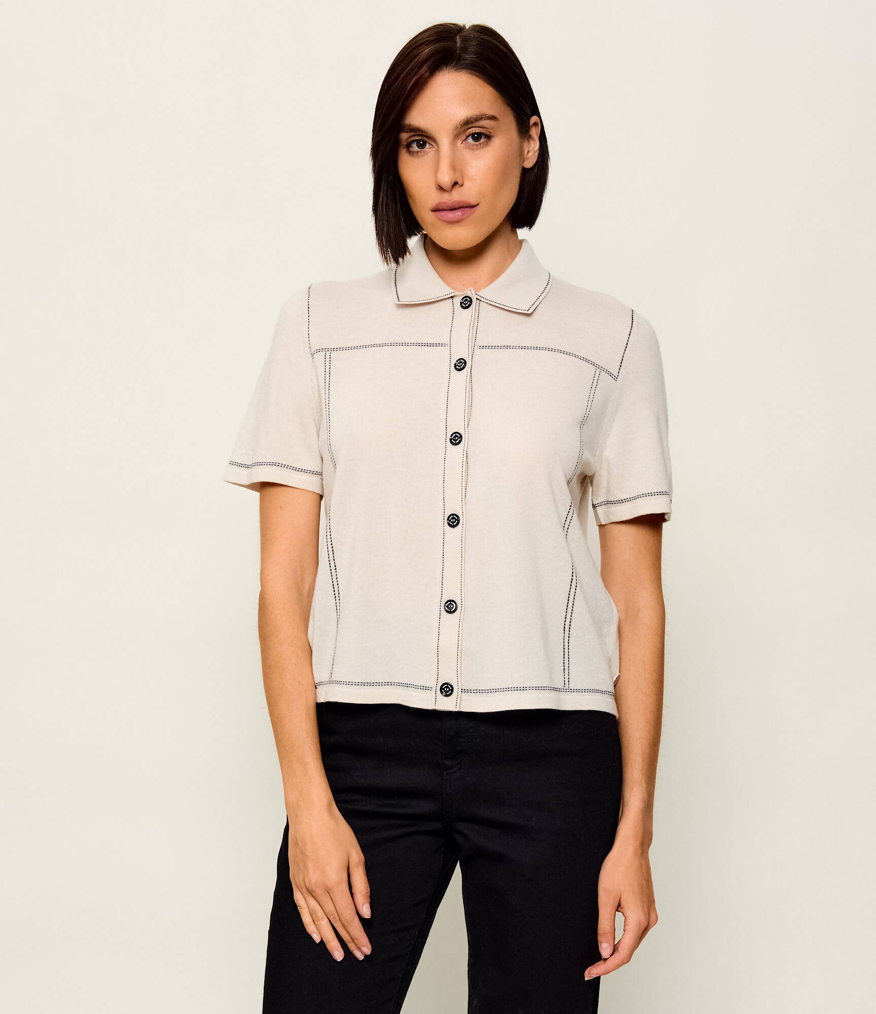 Marc Cain Polo | regular fit cu adaos de lână și cașmir