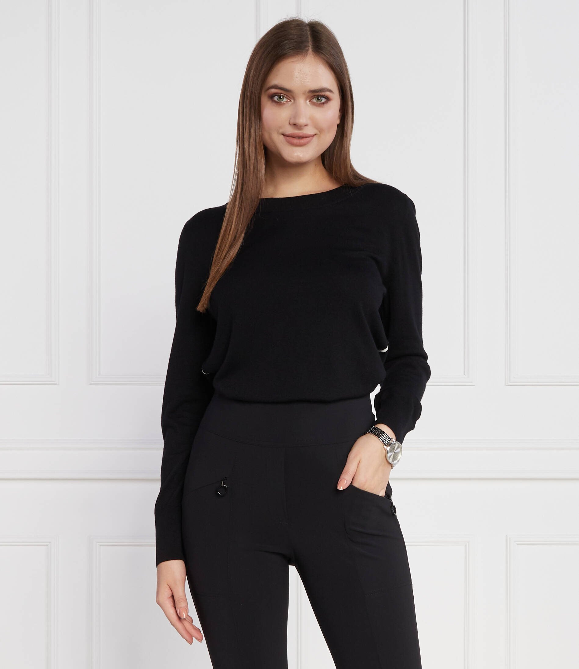 Marc Cain Pulover | Casual fit cu adaos de lână și cașmir