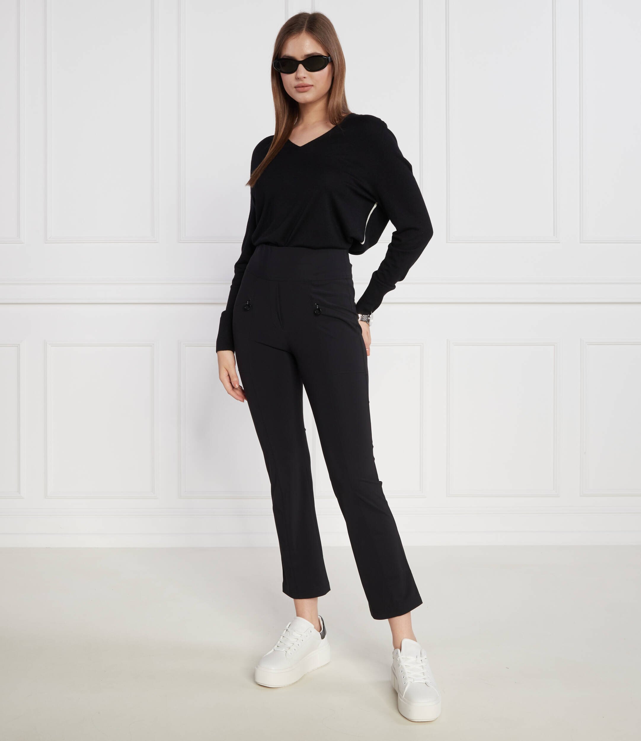 Marc Cain Pulover | Loose fit cu adaos de lână și cașmir