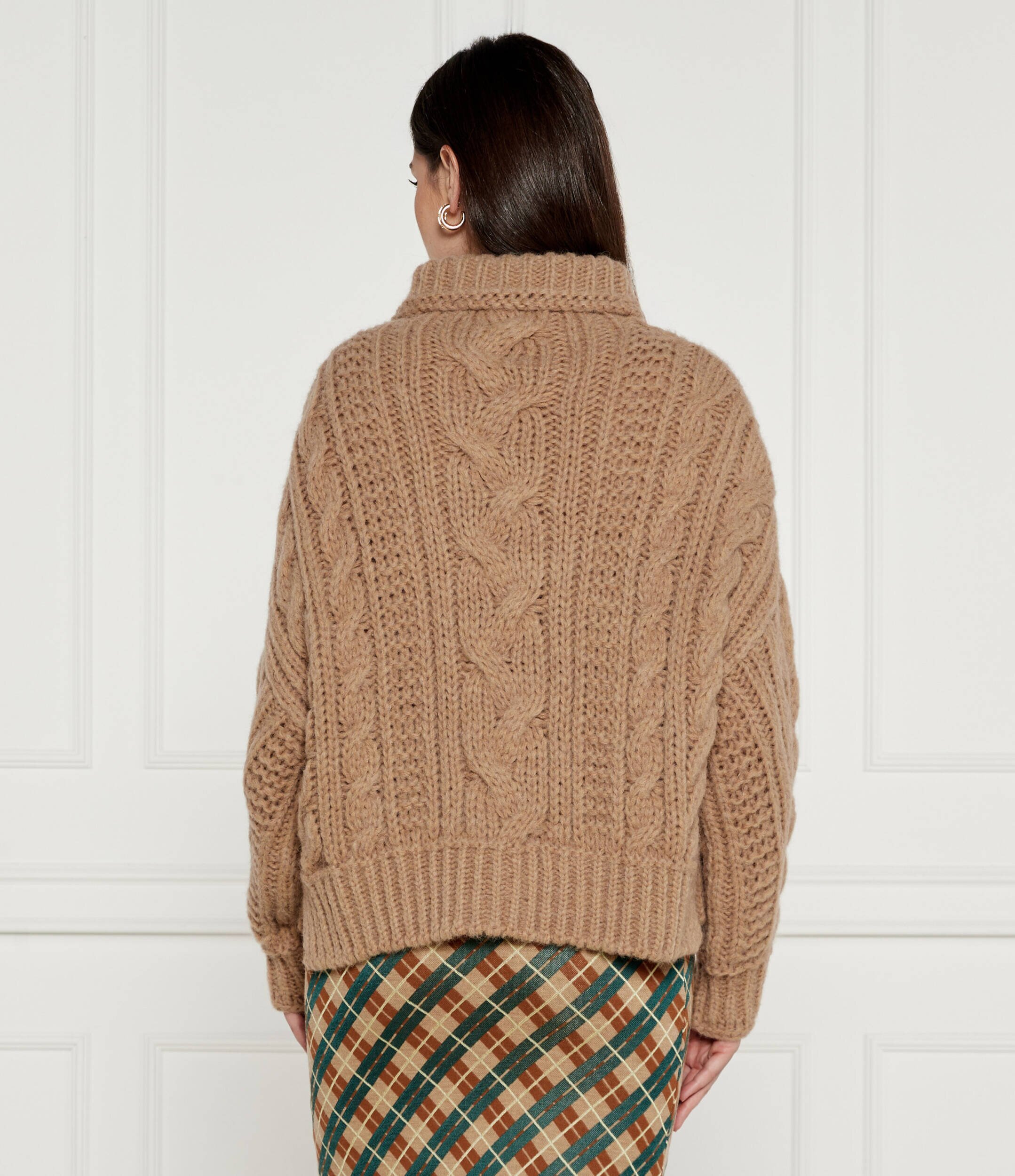 Marc Cain Pulover | Oversize fit cu adaos de lână