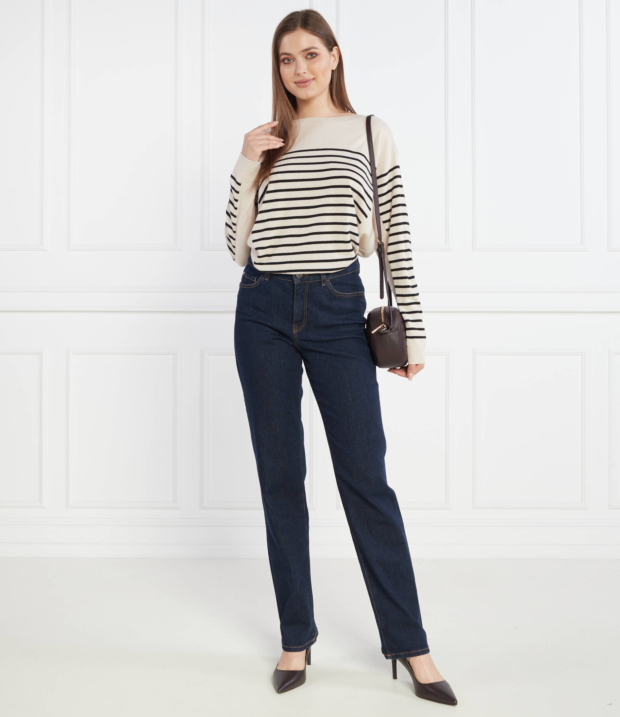 Marc Cain Pulover | Oversize fit cu adaos de lână și cașmir