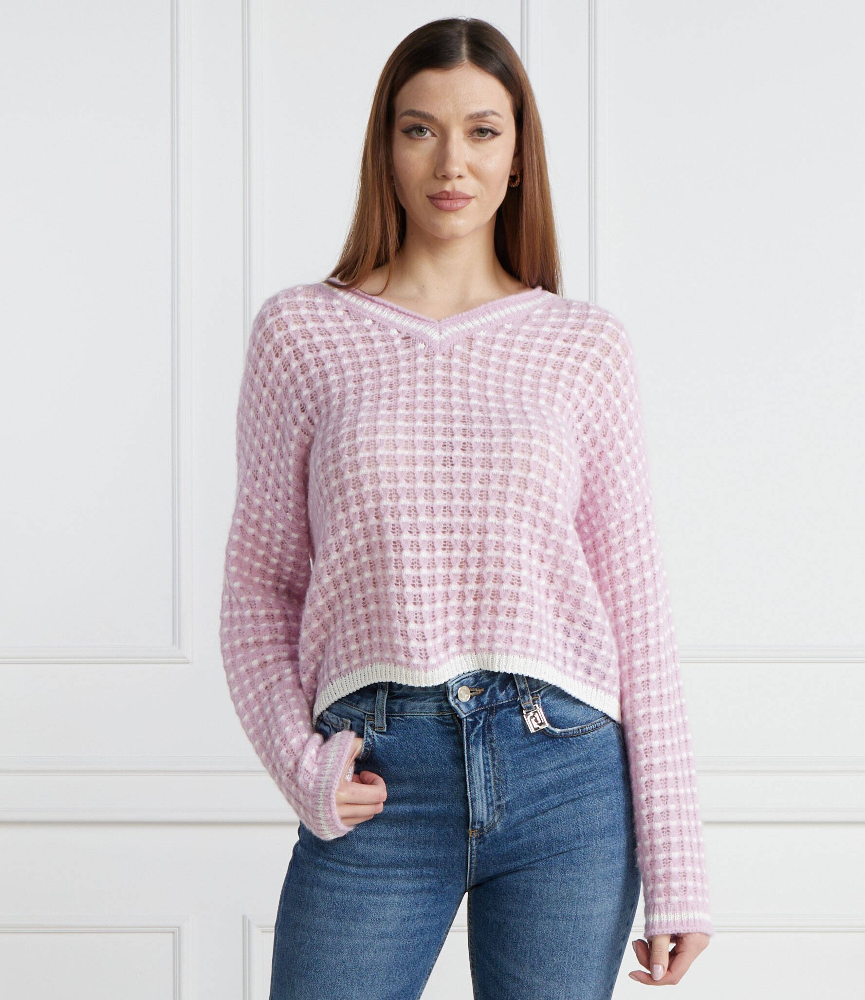 Marc Cain Pulover | Regular Fit cu adaos de lână