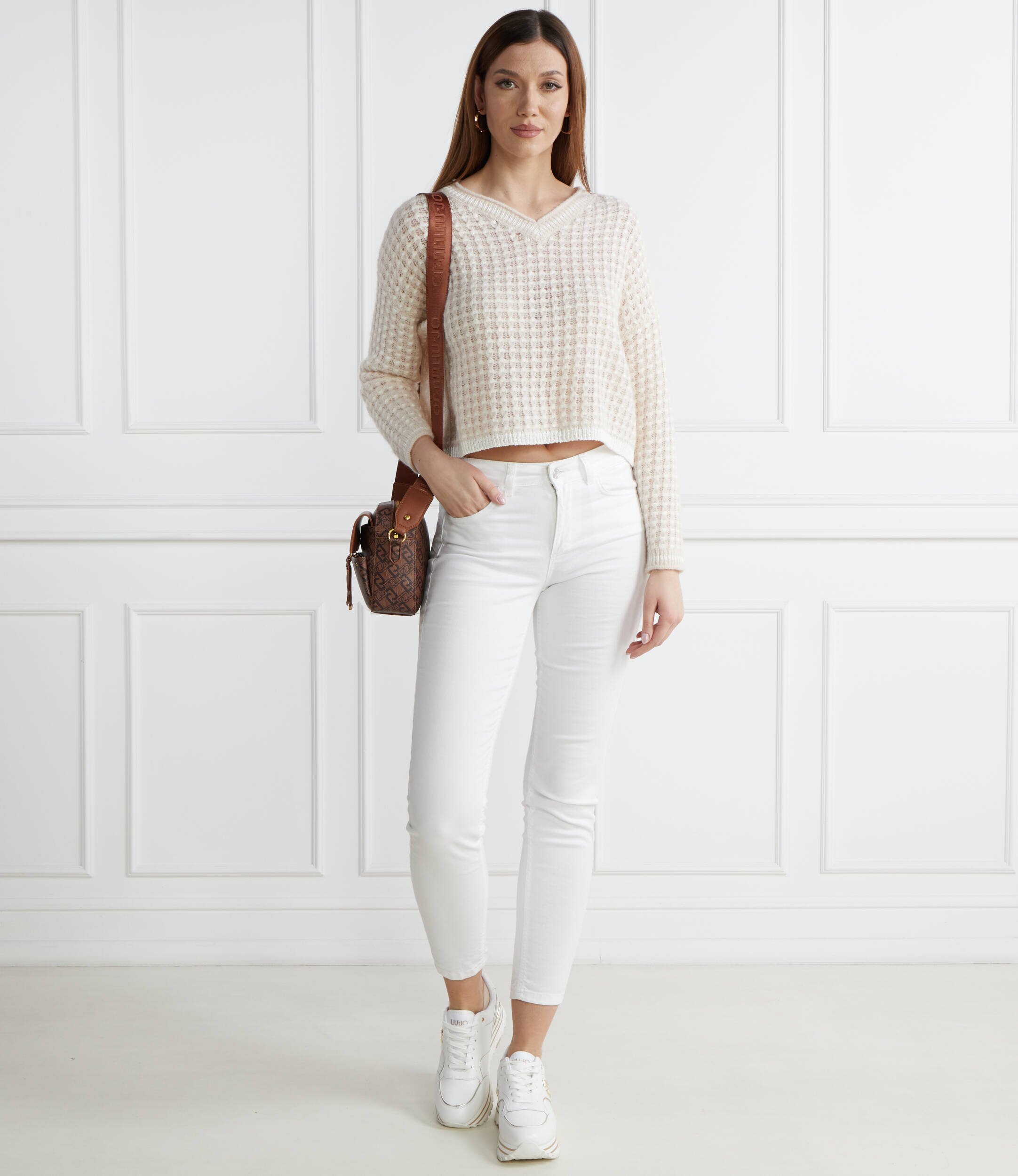 Marc Cain Pulover | Regular Fit cu adaos de lână