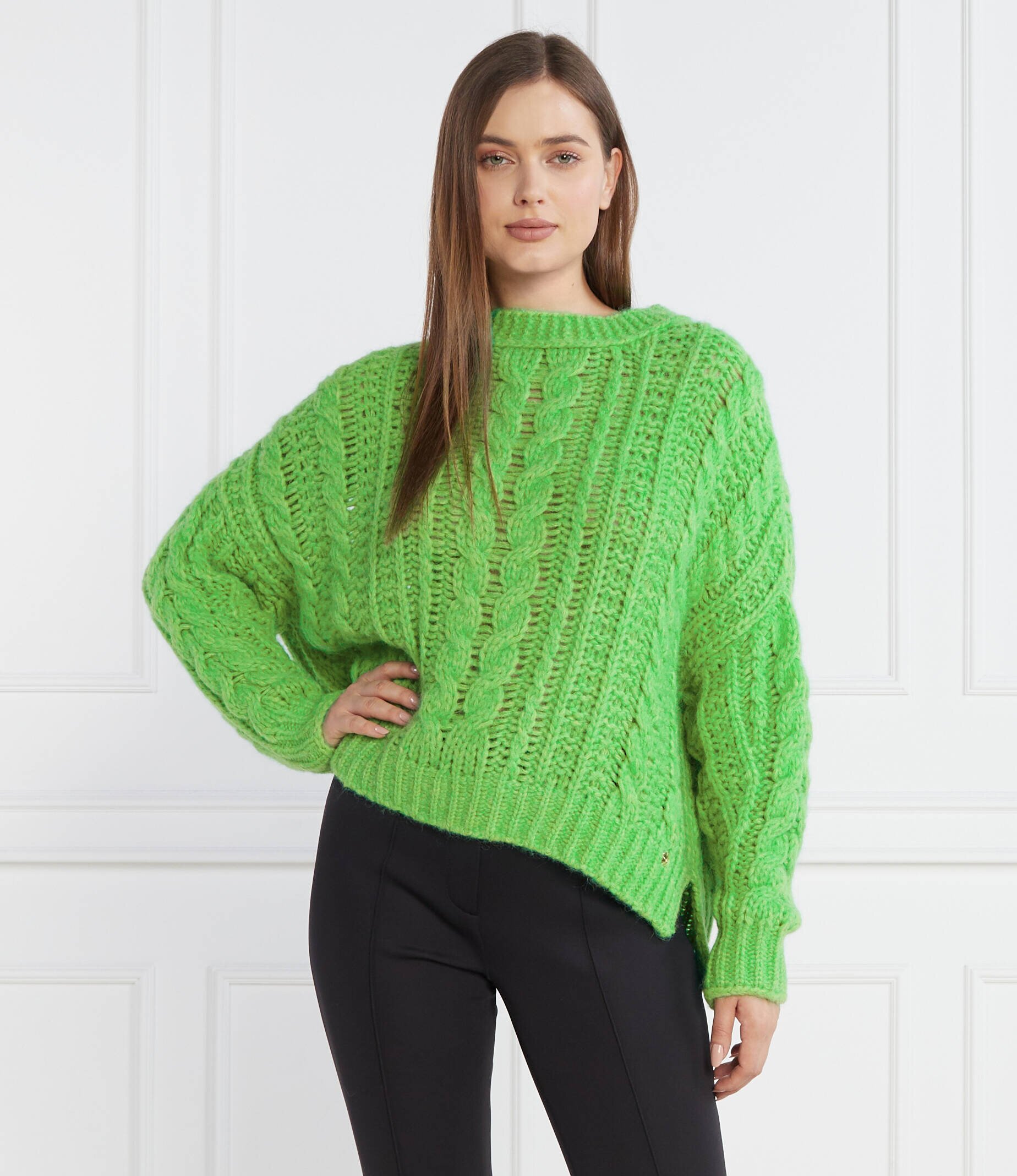 Marc Cain Pulover | Regular Fit cu adaos de lână