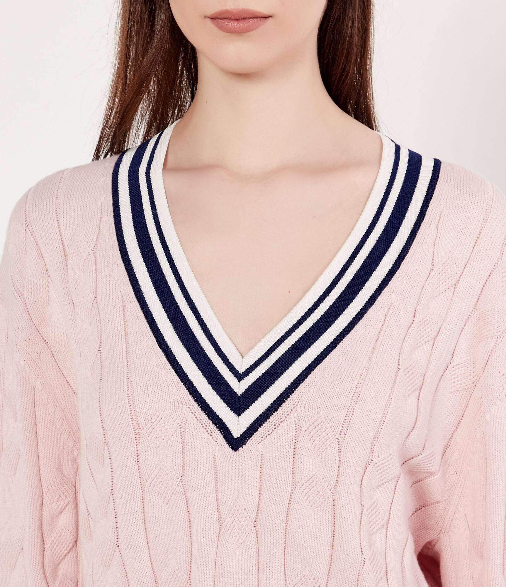 Marc Cain Pulover | Relaxed fit | cu adaos de mătase și cașmir