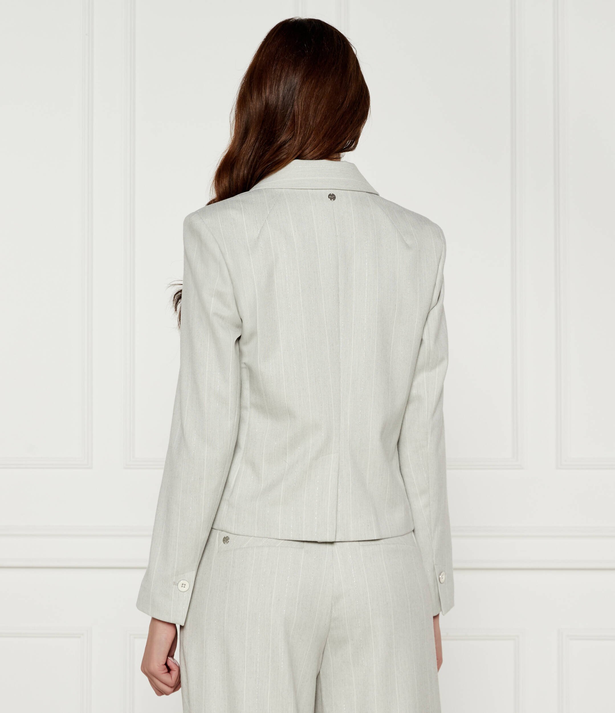 Marc Cain Sacou | Cropped Fit cu adaos de lână