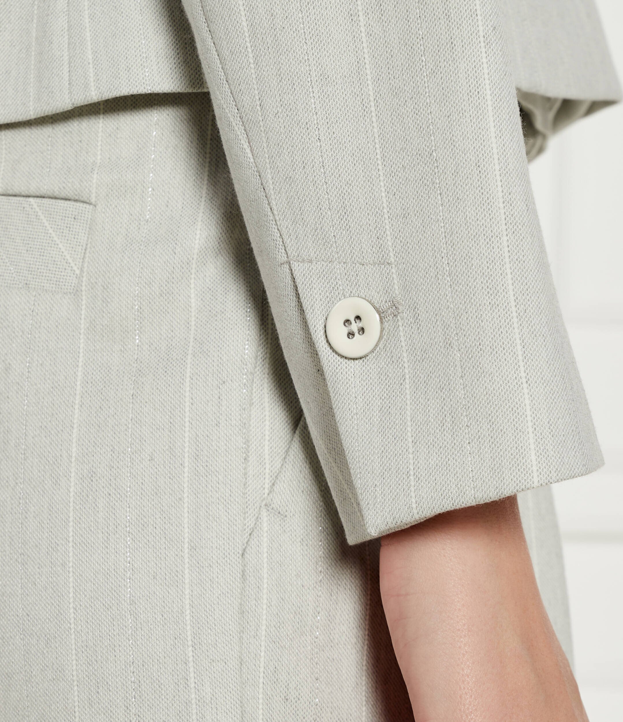 Marc Cain Sacou | Cropped Fit cu adaos de lână