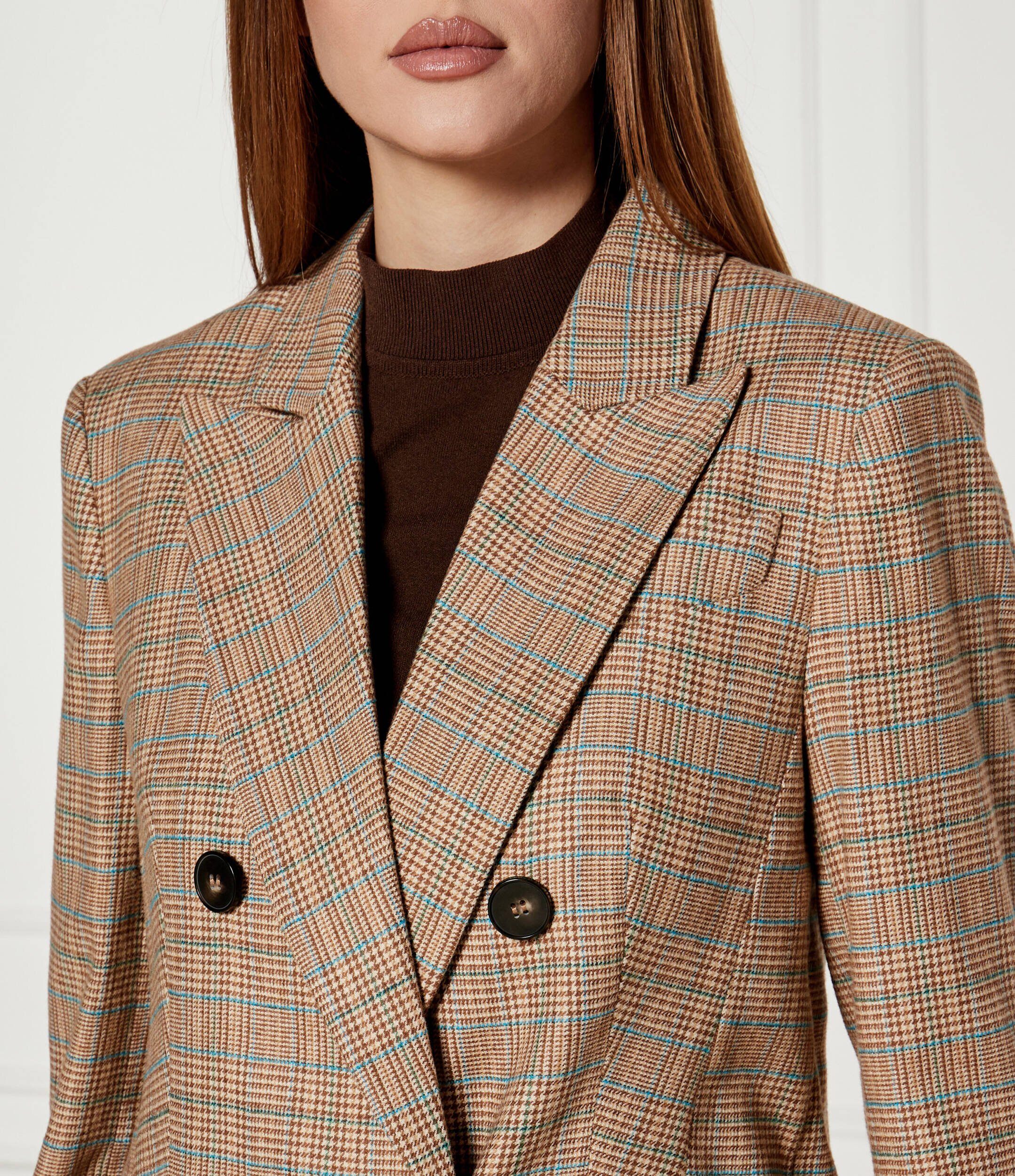 Marc Cain Sacou | Slim Fit cu adaos de lână