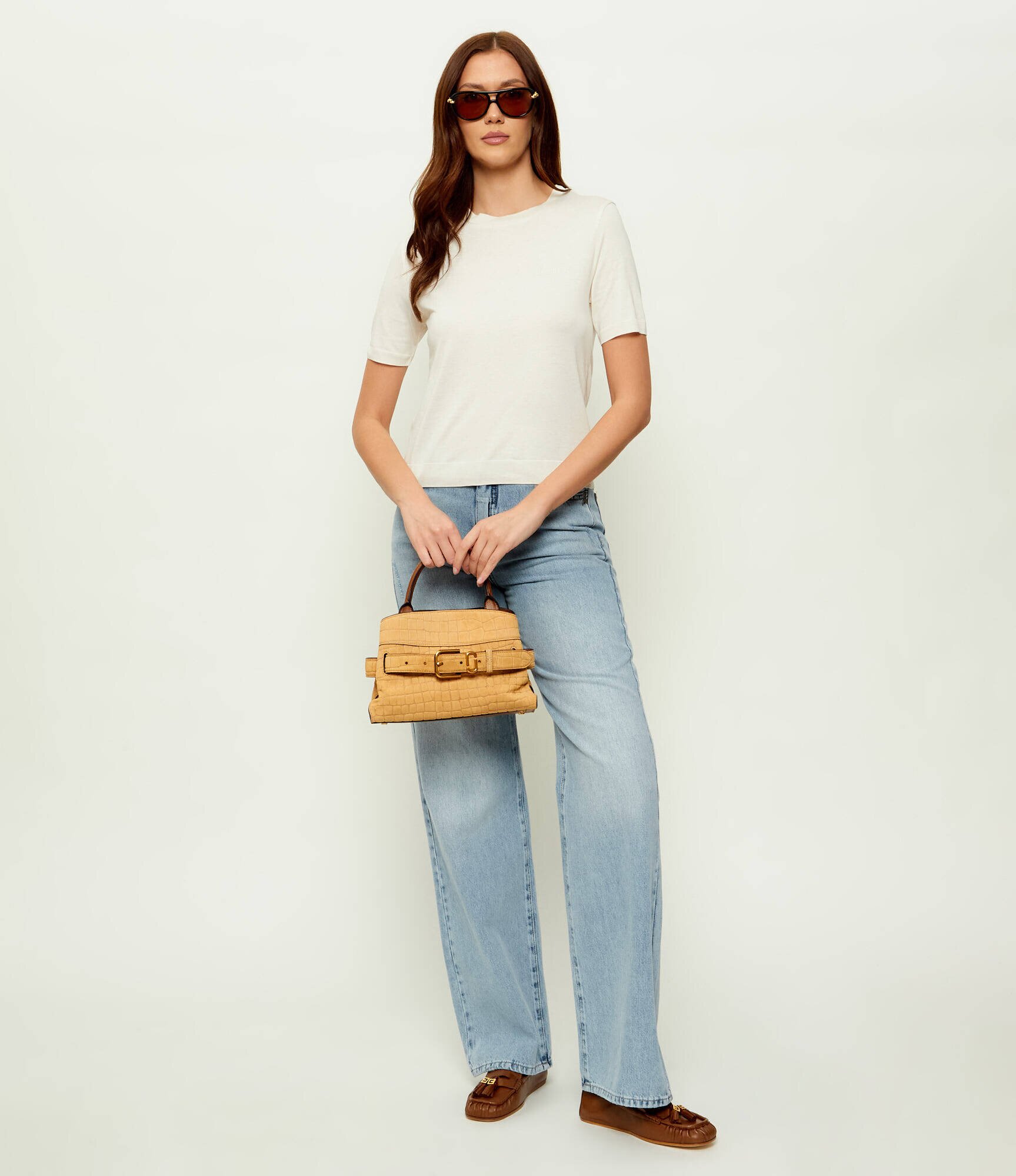 Marc Jacobs Cufăr THE SMALL SATCHEL | piele întoarsă