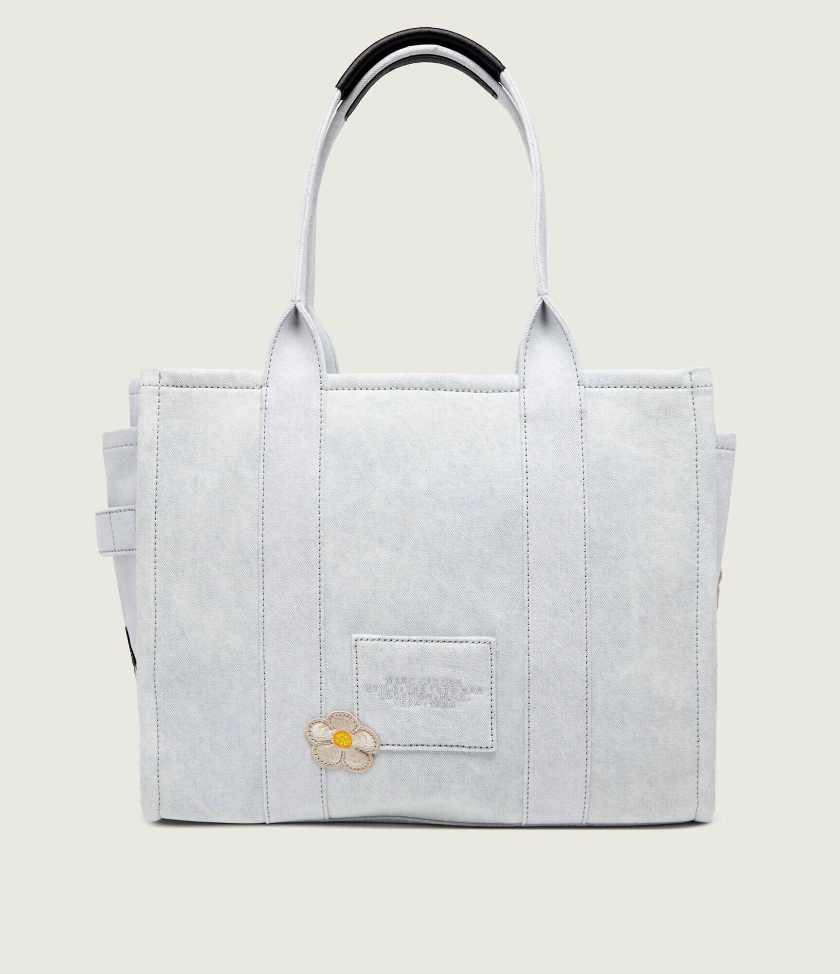 Marc Jacobs De blugi geantă shopper The Large Tote Camp Patchwork Denim Tote Bag