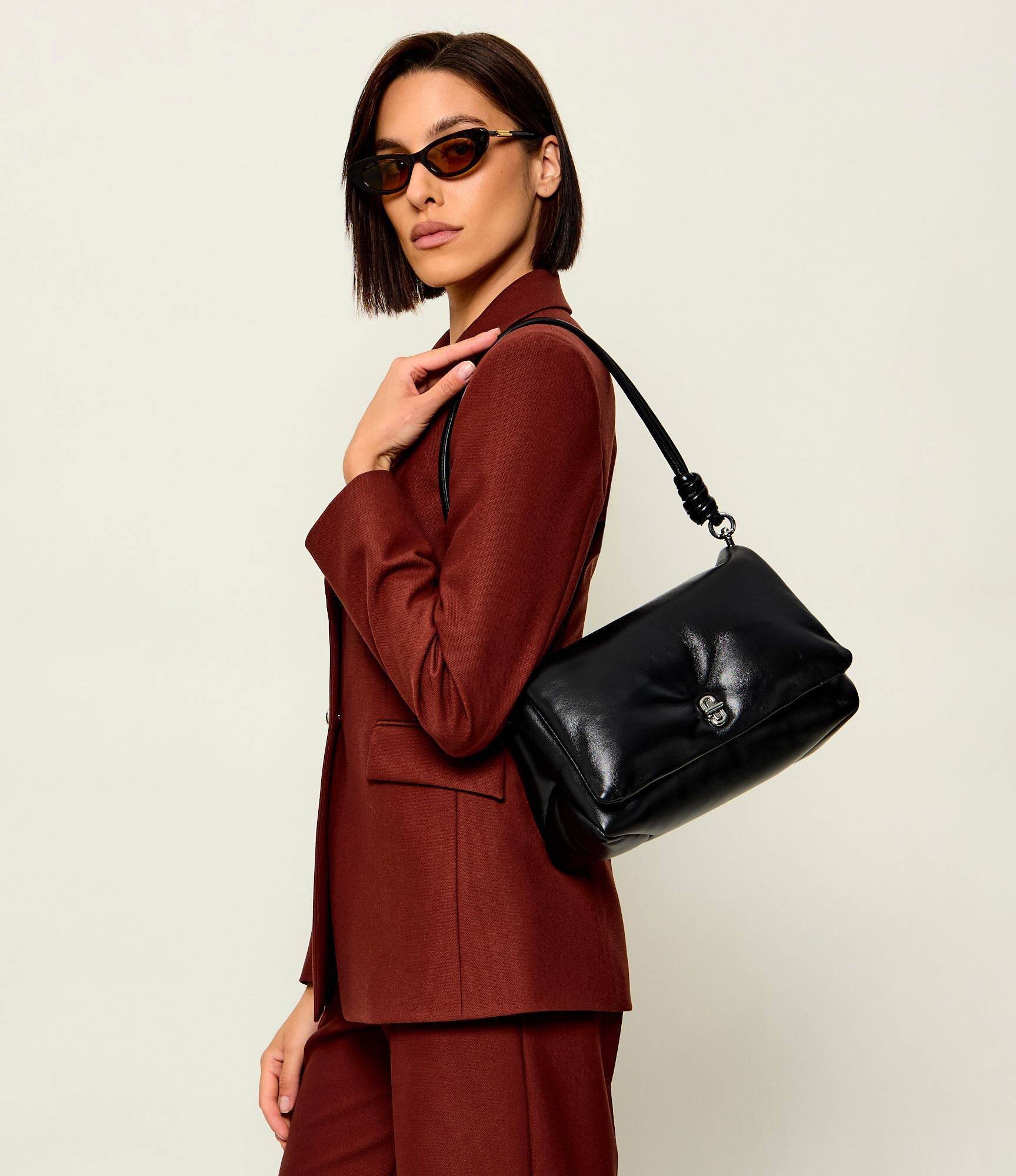 Marc Jacobs De piele geantă pe umăr Puffy Smooth Dual Bag