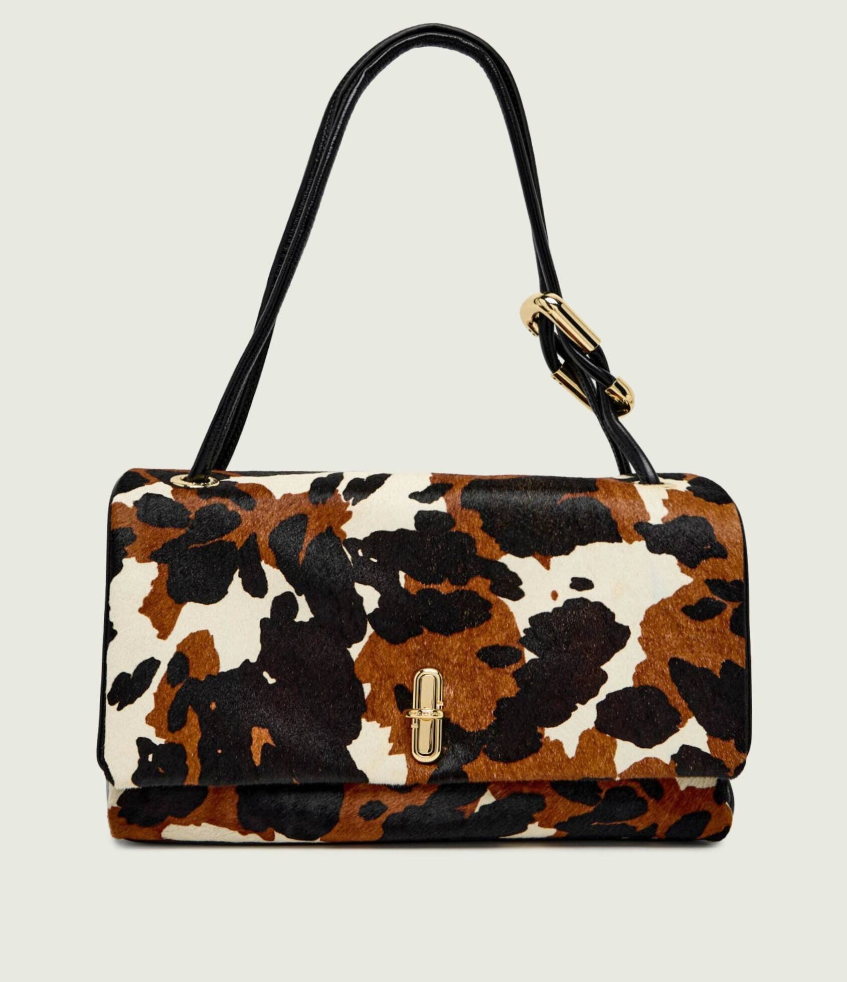 Marc Jacobs De piele geantă pe umăr The Cow Haircalf Large Dual Bag