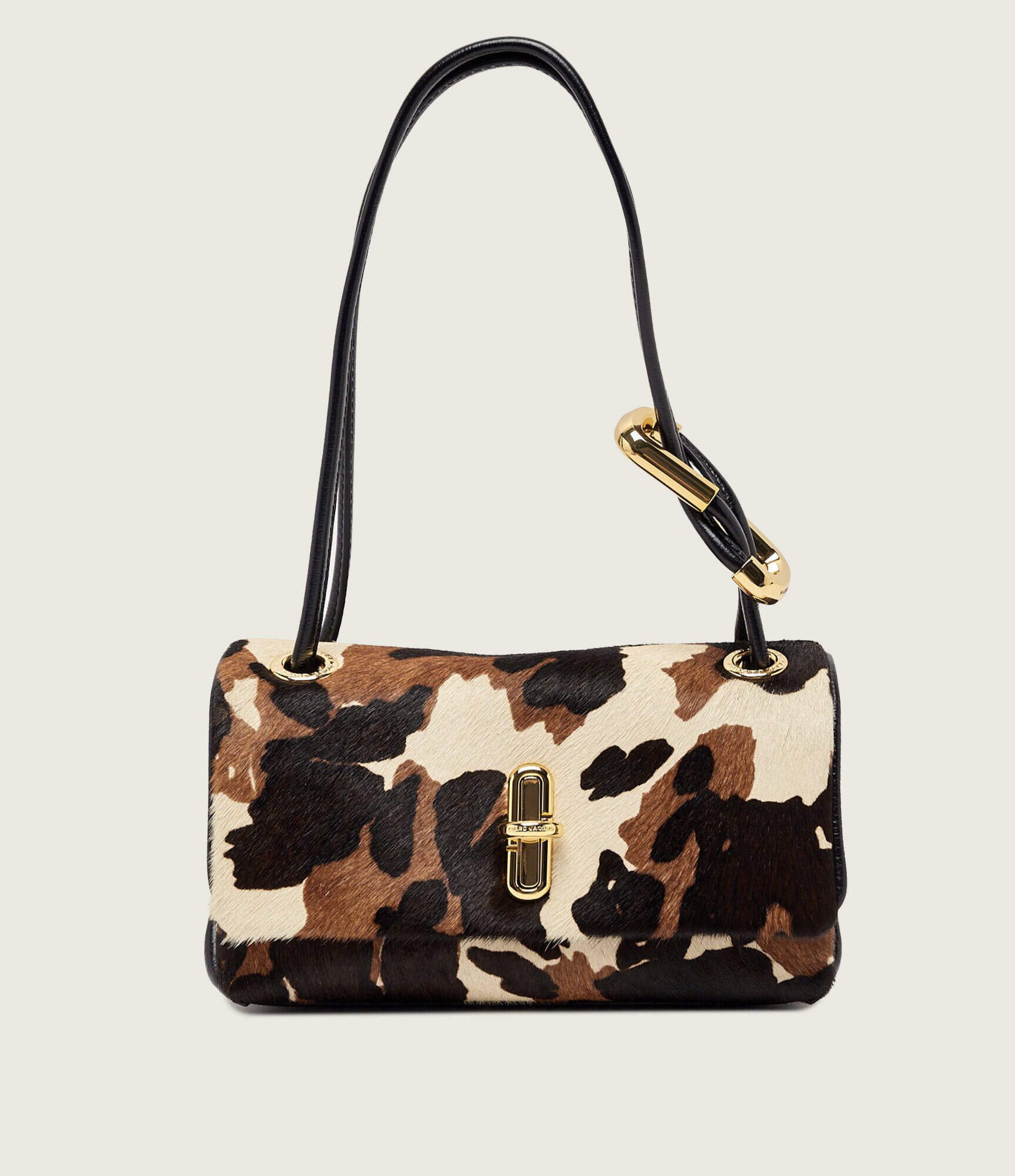 Marc Jacobs De piele geantă pe umăr The Cow Haircalf Mini Dual Shoulder Bag