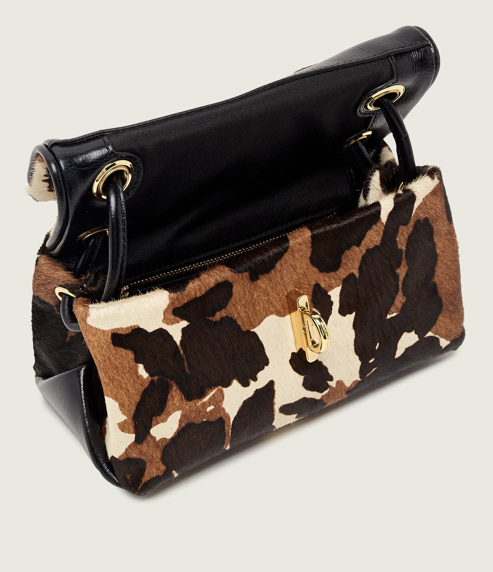 Marc Jacobs De piele geantă pe umăr The Cow Haircalf Mini Dual Shoulder Bag