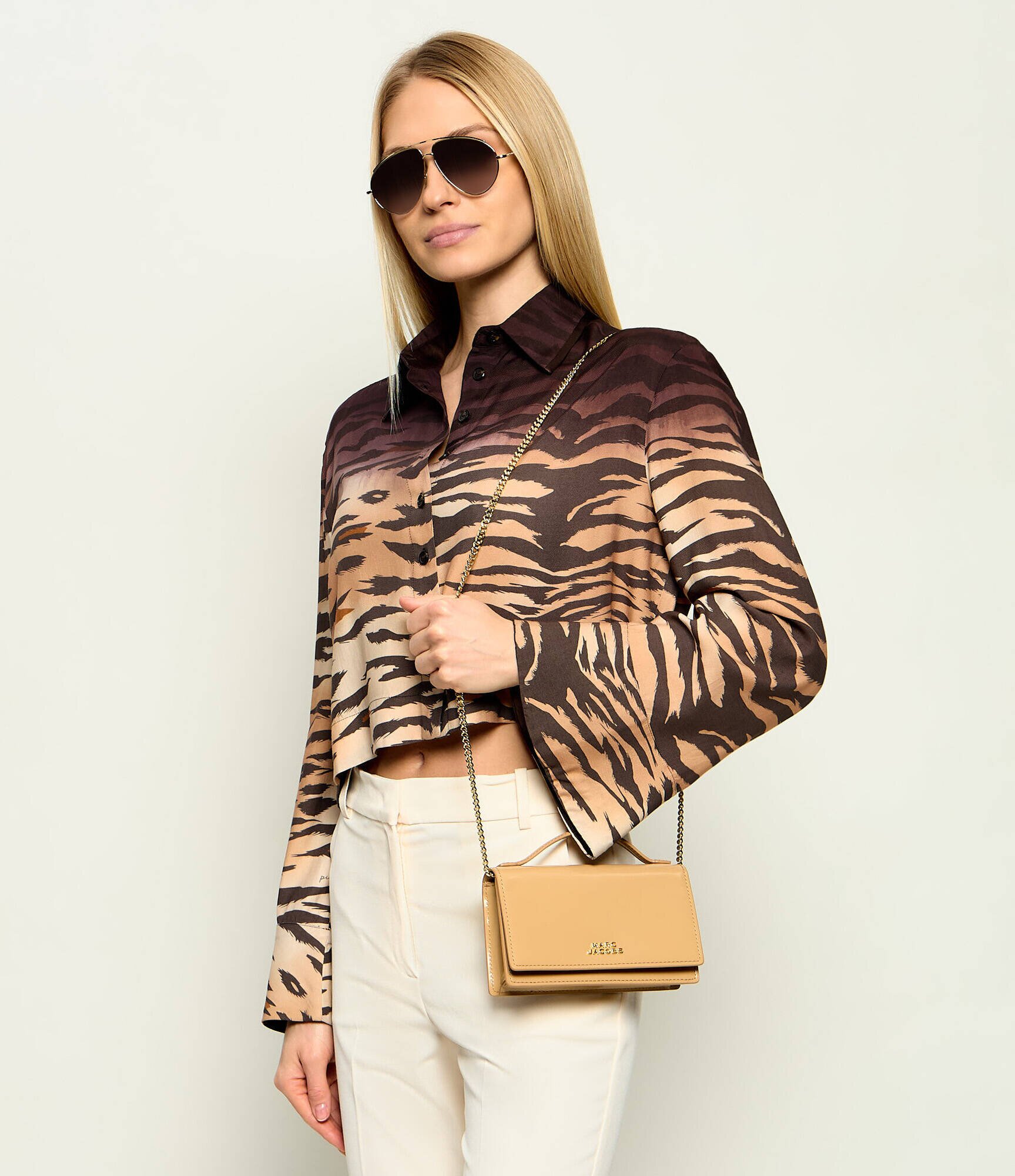 Marc Jacobs De piele geantă pe umăr The Glam Mirror Mini Bag