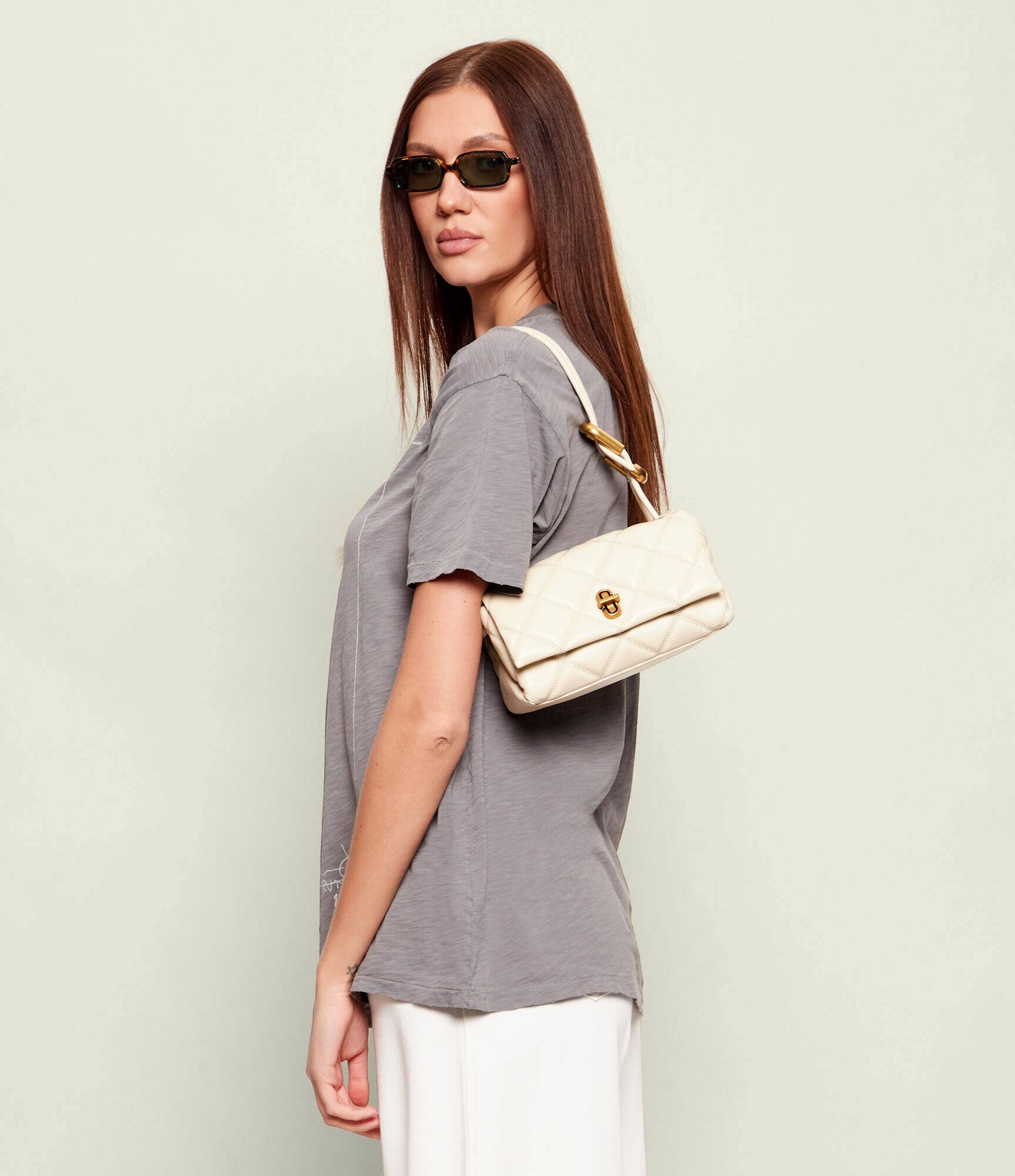 Marc Jacobs De piele geantă pe umăr THE MINI DUAL